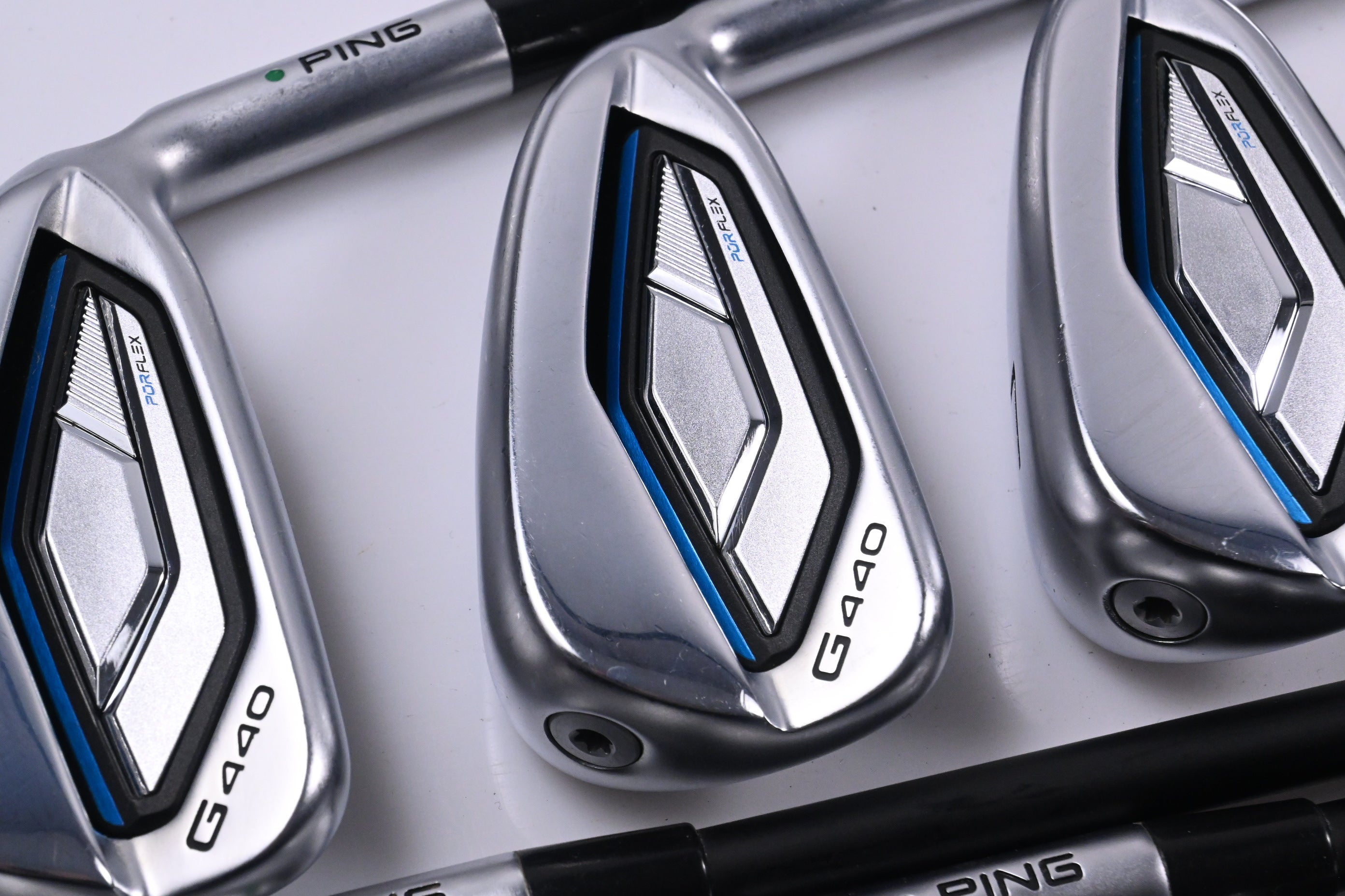 Ping G440 Irons / 5-PW+52° / Green Dot / Regular Flex Ping ALTA CB Blue AWT