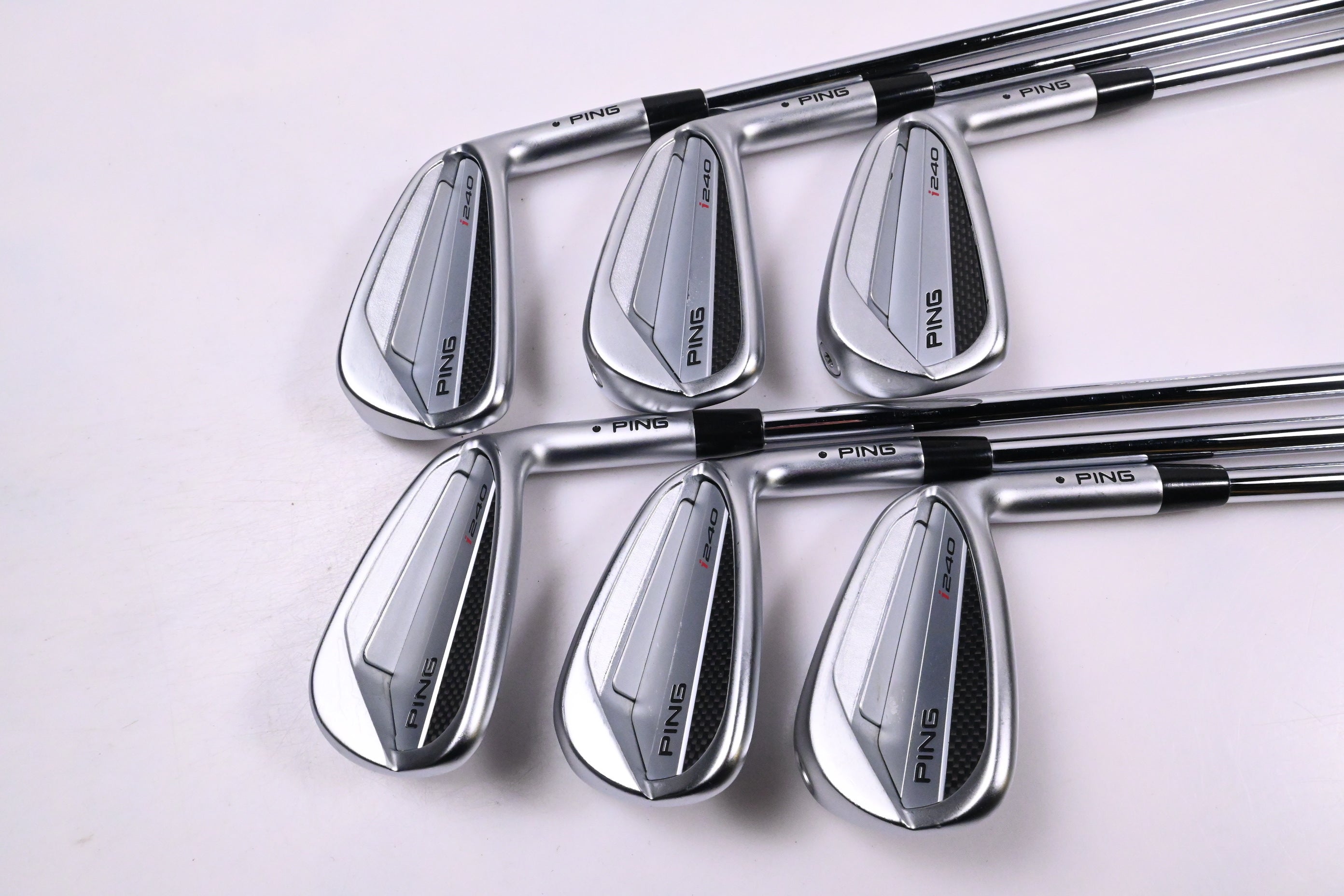 Ping i240 Irons / 5-PW / Black Dot / Regular Flex Ping AWT 3.0 Shafts