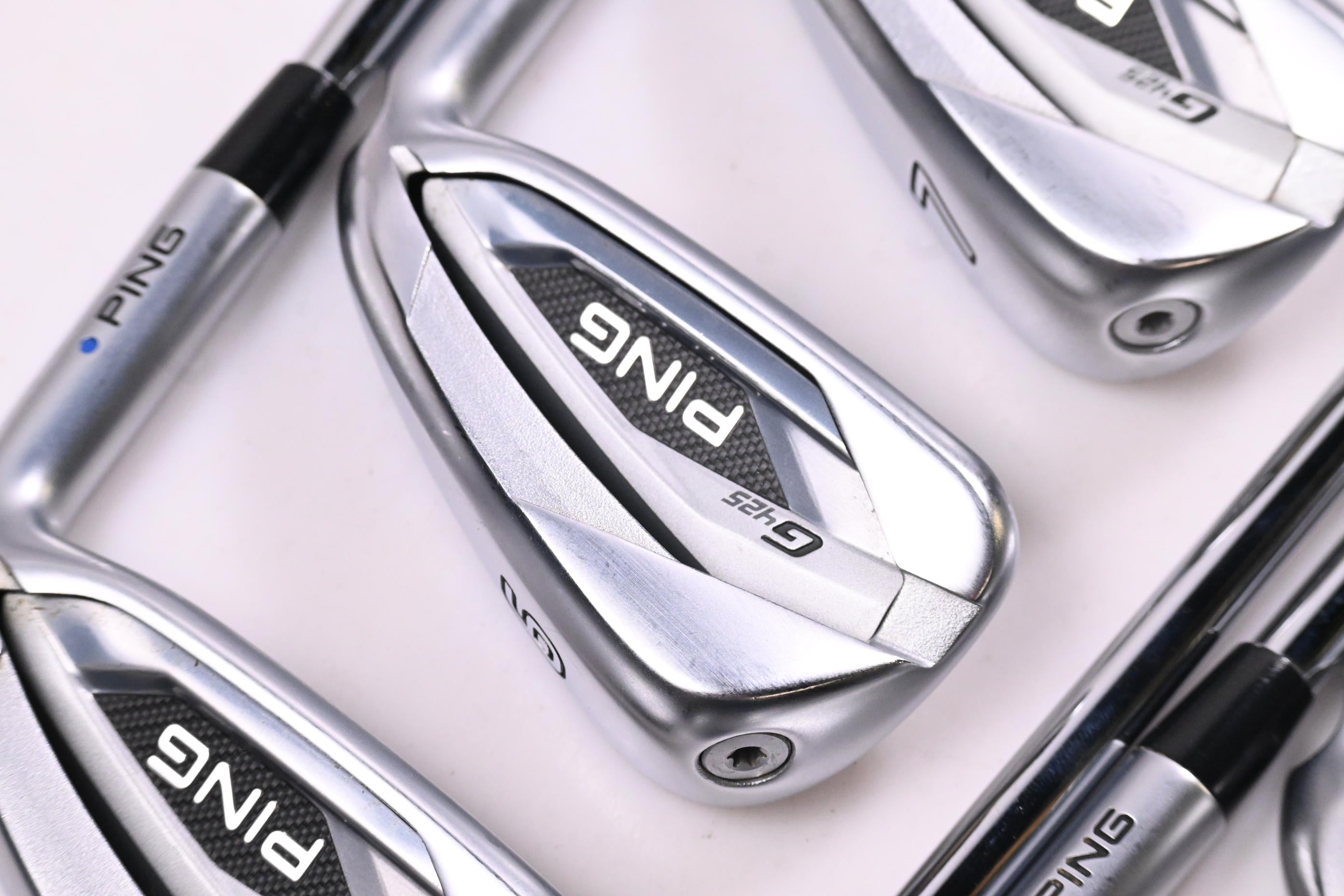 Ping G425 Irons / 5-PW+SW / Blue Dot / Stiff Flex Ping AWT 2.0 Shafts