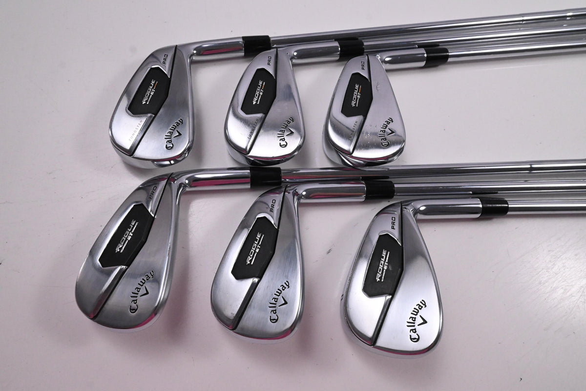 Callaway Rogue ST Pro Irons / 5-PW / Stiff Flex Elevate MPH 115 Shafts