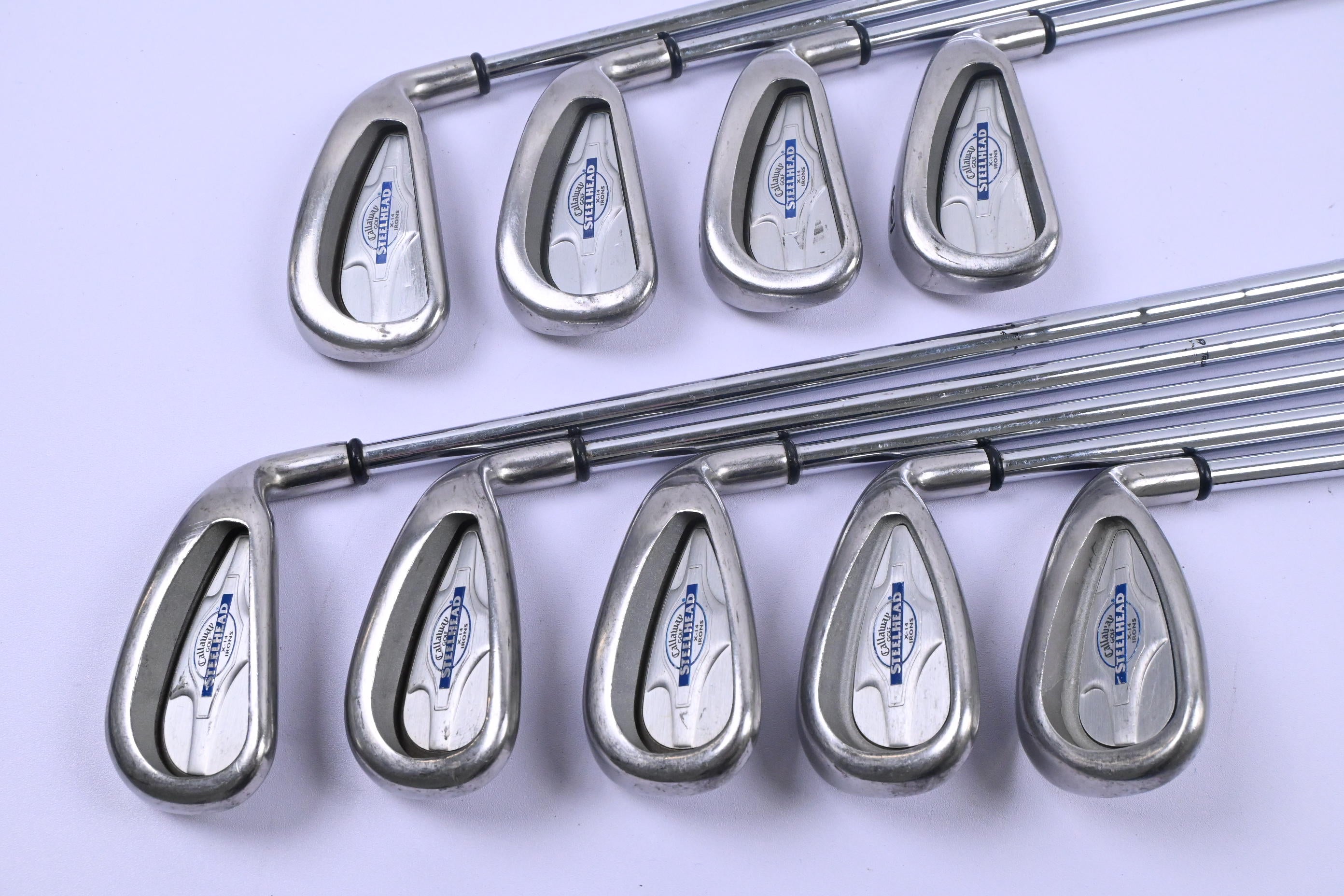 Callaway Steelhead X-14 Irons / 3-PW+SW / Stiff Flex Callaway Steelhead Shafts