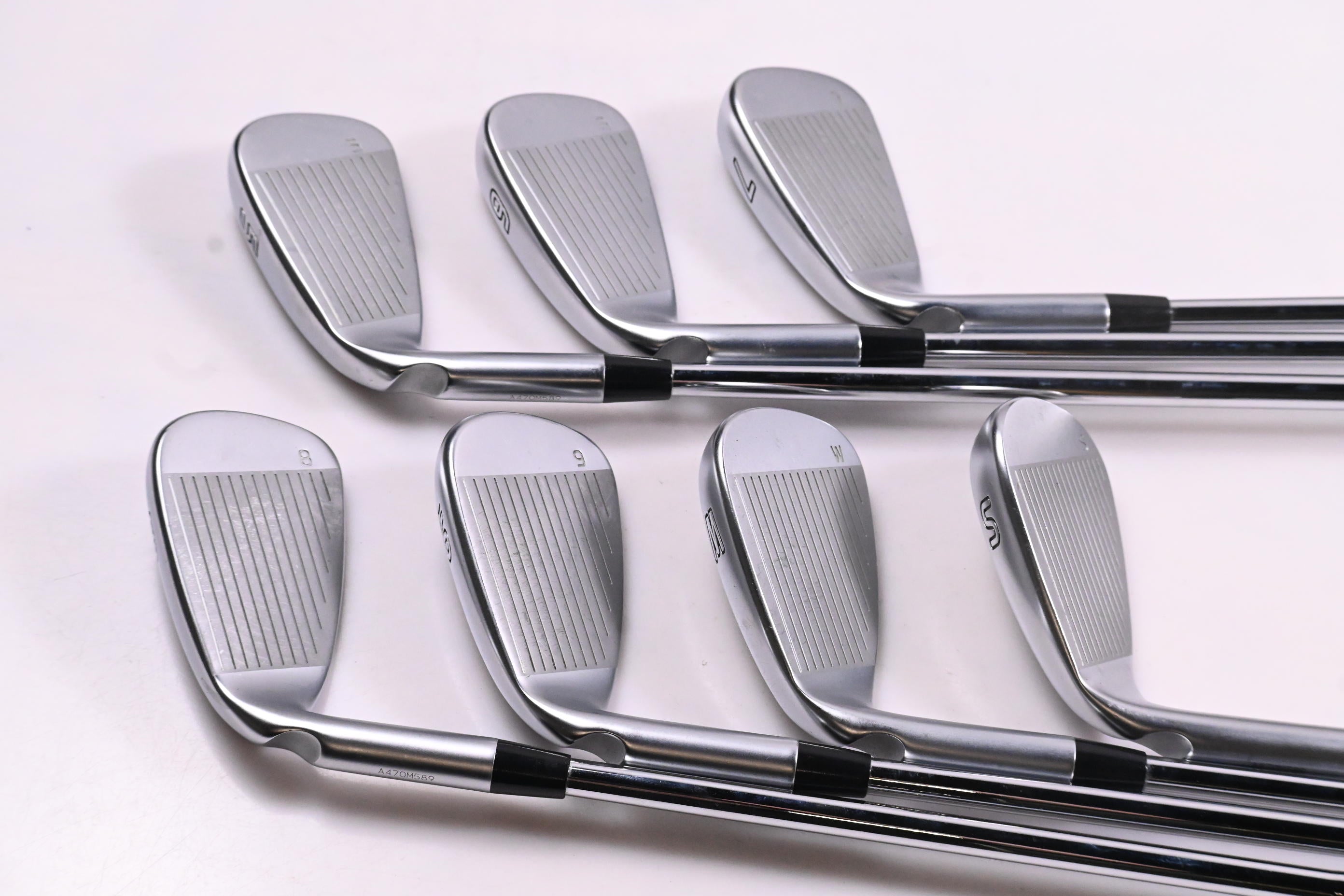 Ping G425 Irons / 5-PW+SW / Blue Dot / Stiff Flex Ping AWT 2.0 Shafts