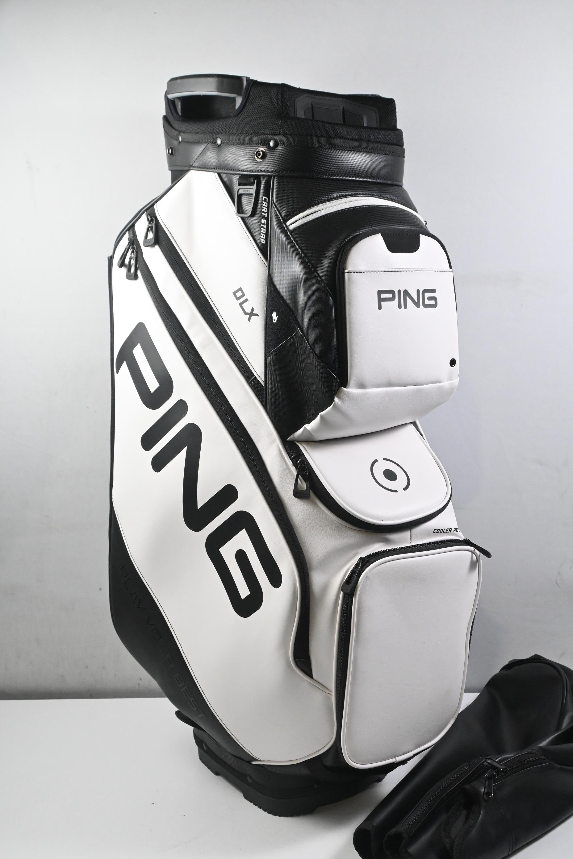 Ping DLX Cart Bag / 15-Way Divider / White & Black
