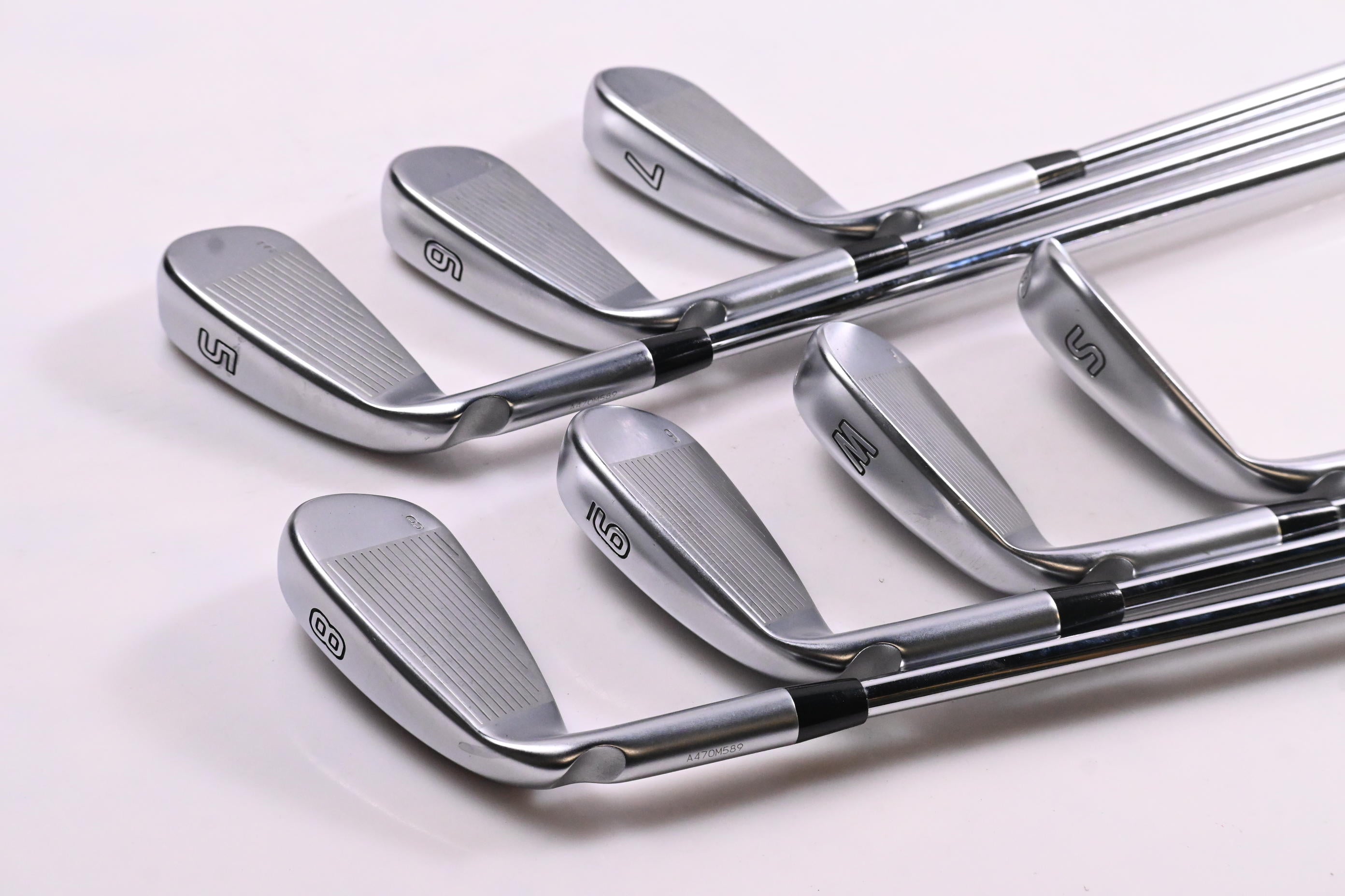 Ping G425 Irons / 5-PW+SW / Blue Dot / Stiff Flex Ping AWT 2.0 Shafts