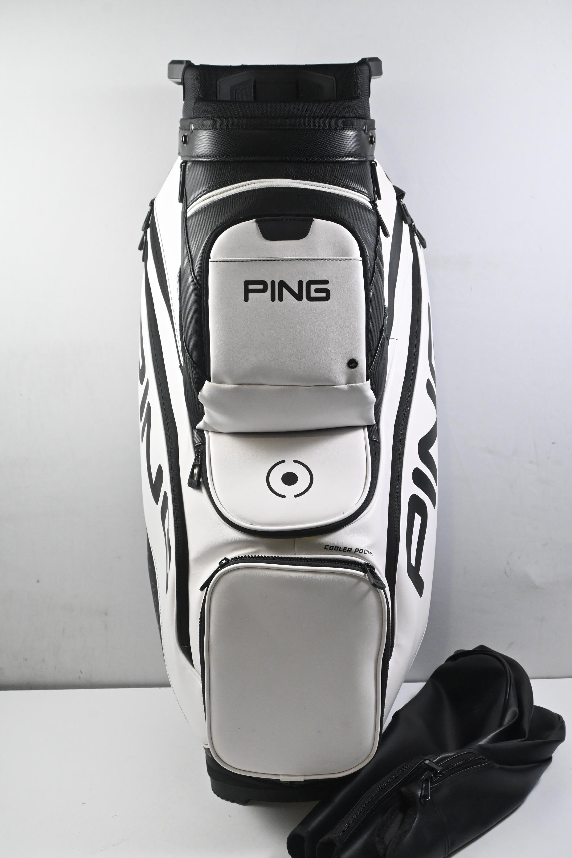 Ping DLX Cart Bag / 15-Way Divider / White & Black