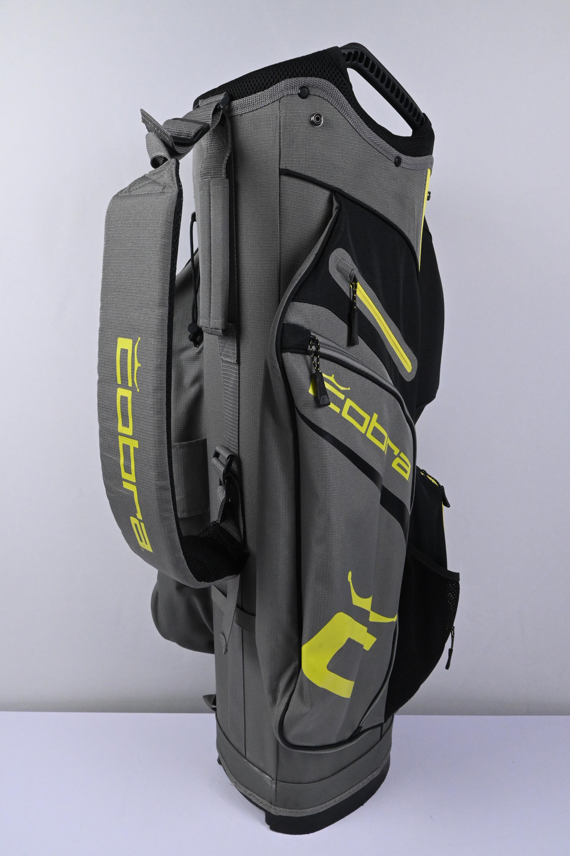 Cobra Cart Bag / 14-Way Divider / Black, Grey & Yellow