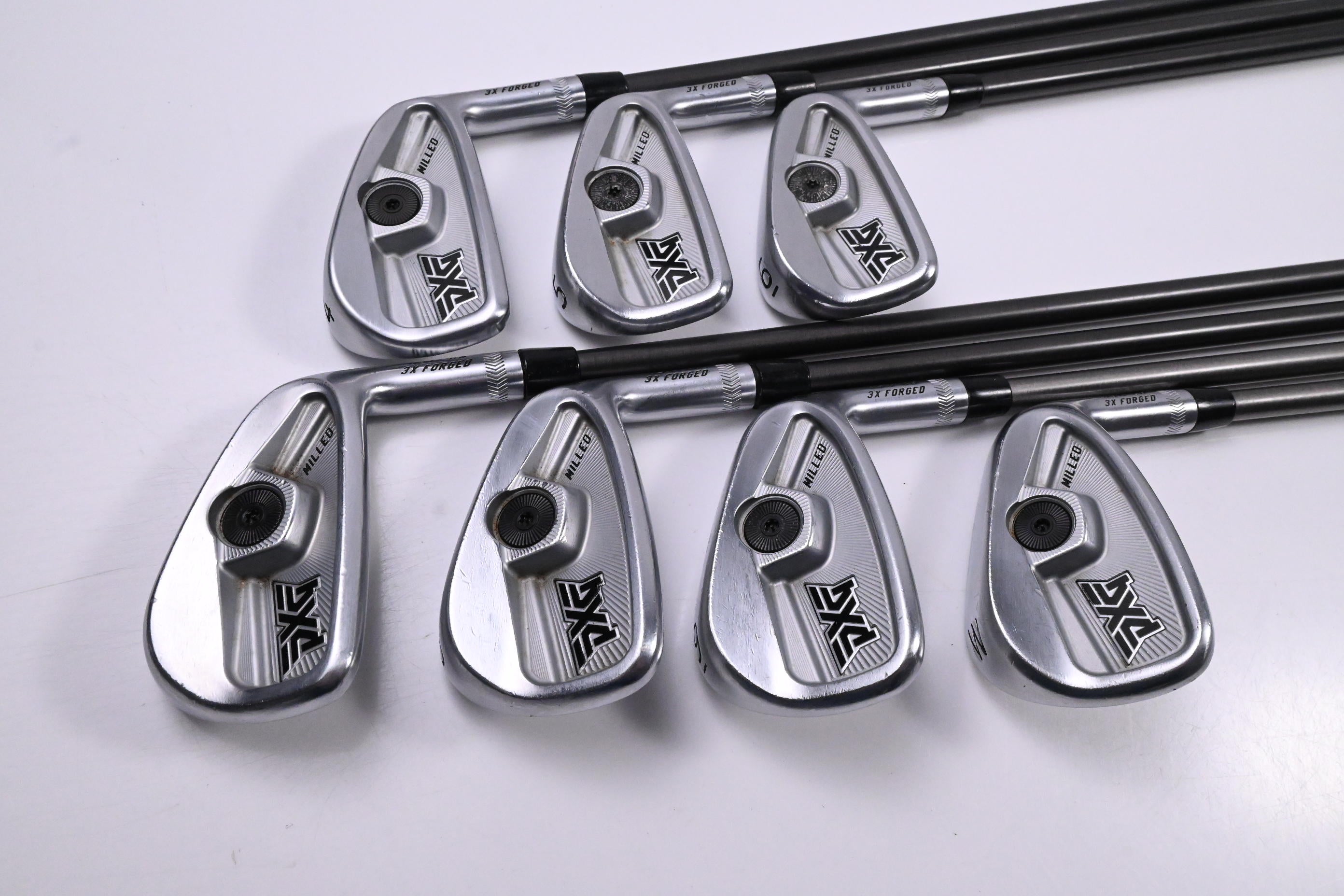 PXG 0317 CB Milled Irons / 4-PW / Stiff Flex Aerotech SteelFiber i95 Shafts