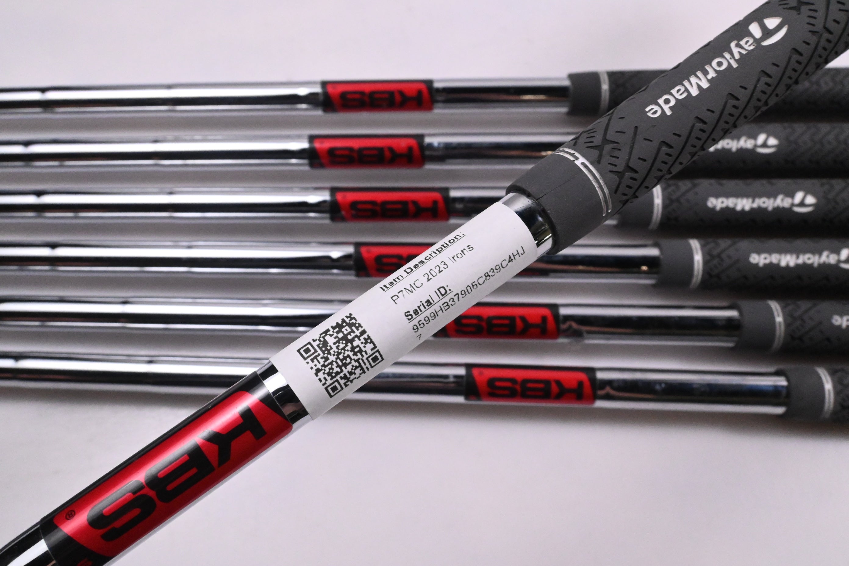 Taylormade P7MC 2023 Irons / 4-PW / Stiff Flex KBS Tour Shafts