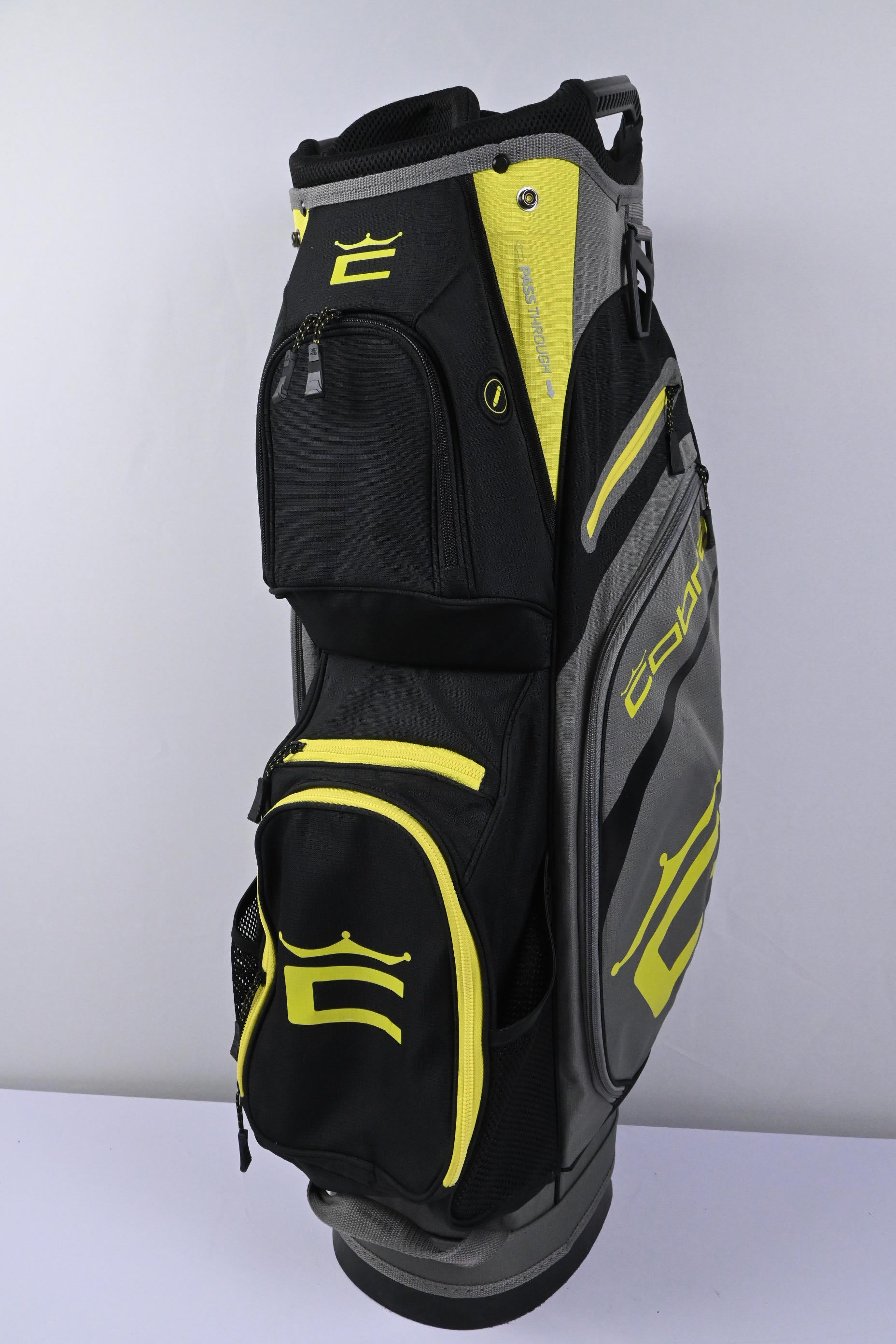 Cobra Cart Bag / 14-Way Divider / Black, Grey & Yellow