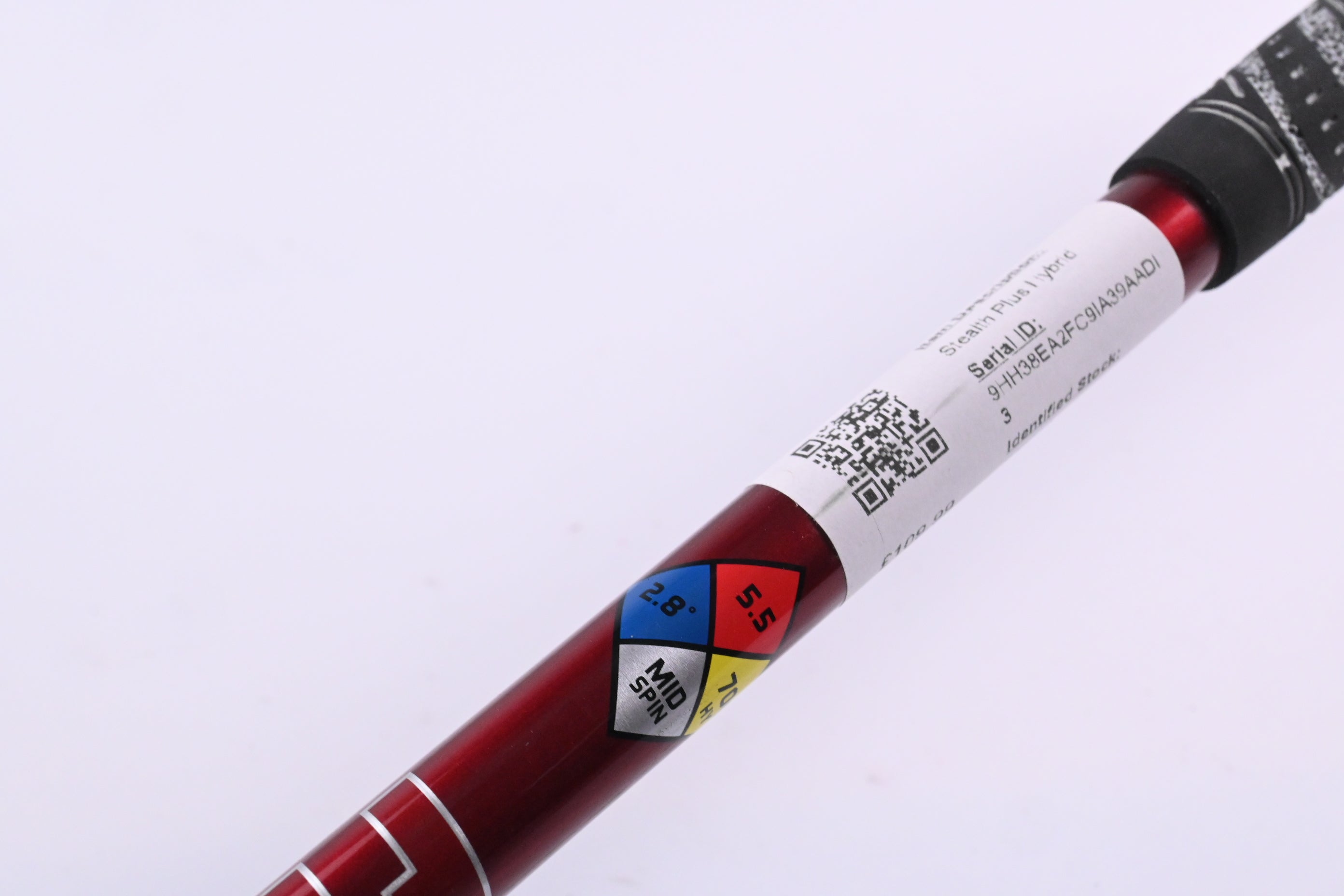 Taylormade Stealth Plus #4 Hybrid / 22 Degree / Regular Flex HZRDUS Smoke Red