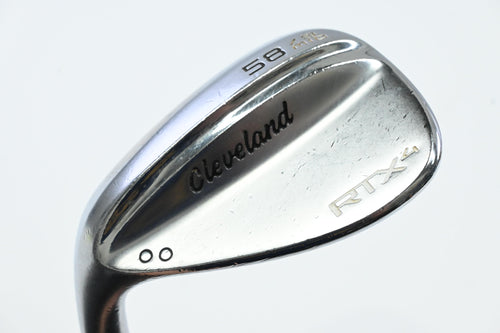 Left Hand Cleveland RTX-4 Lob Wedge / 58 Degree / Stiff Flex Dynamic Gold S400