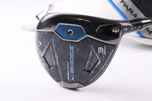 Callaway Paradym Ai Smoke Max #3 Wood / 15 Degree / Stiff Flex Tensei AV Blue 75