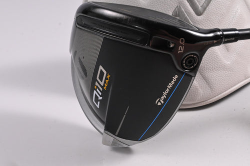 Taylormade Qi10 Max Driver / 12 Degree / Regular Flex Tensei 1K Blue 55 Shaft