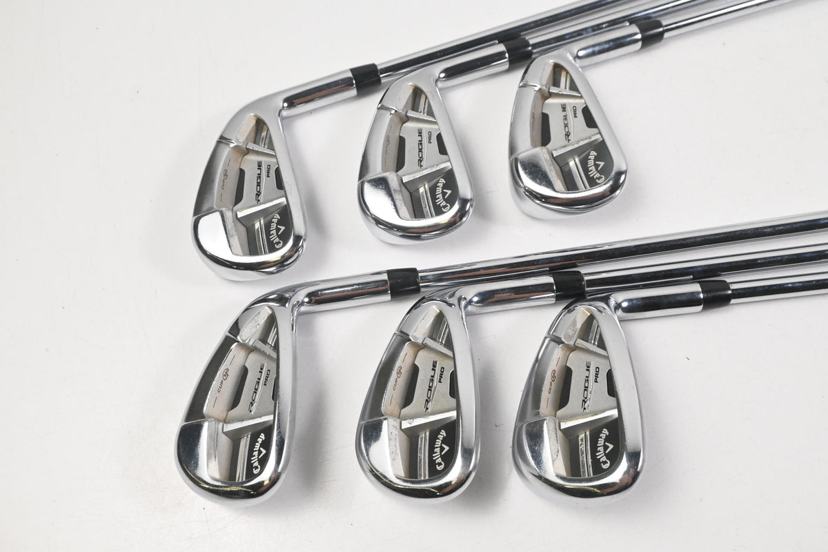 Callaway Rogue Pro Irons / 5-PW / Stiff Flex Project X LZ 95 Shafts
