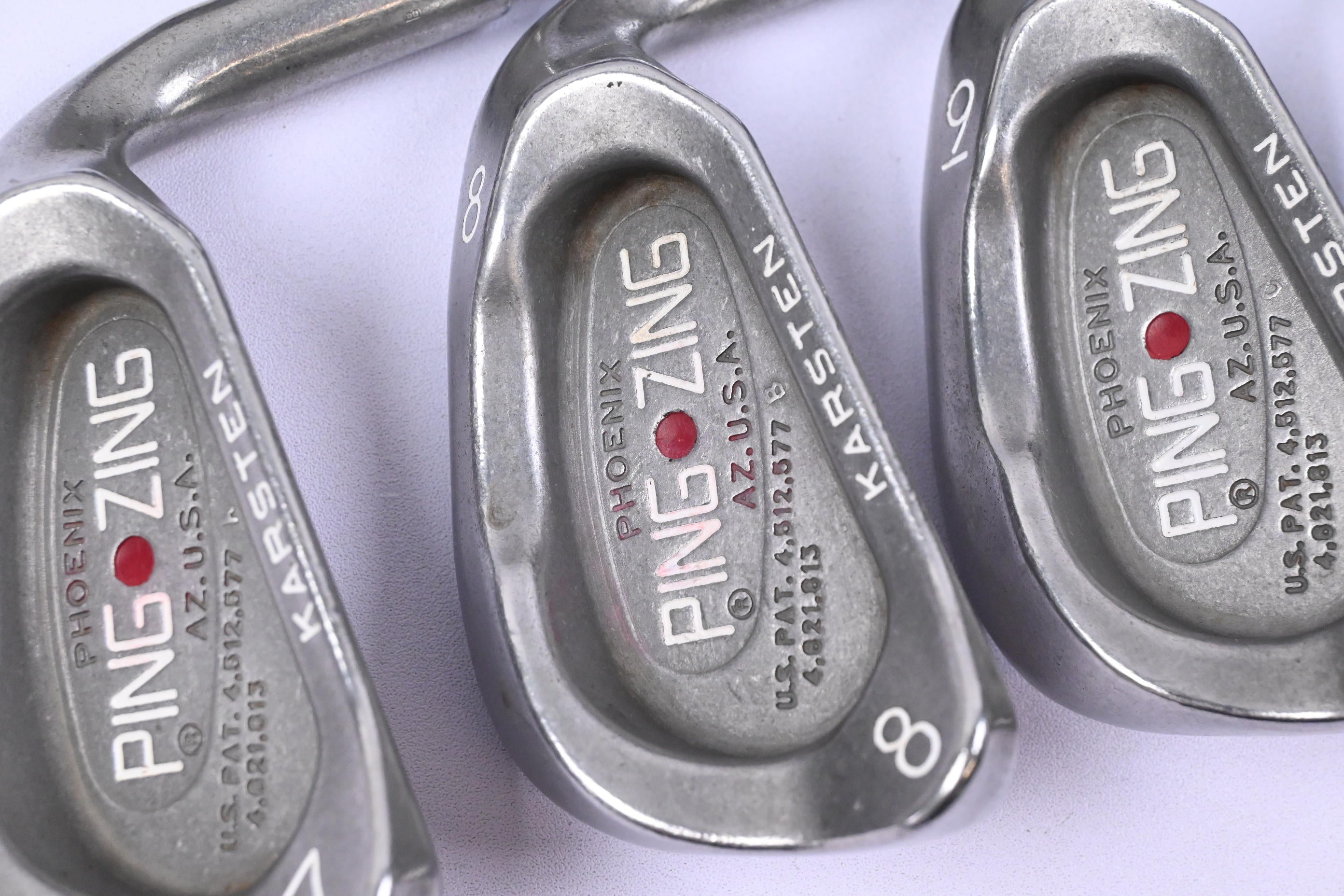Ping Zing/Ping Eye 2 Combo Irons / 3-PW+SW / Red Dot / Stiff Flex Ping KT-M