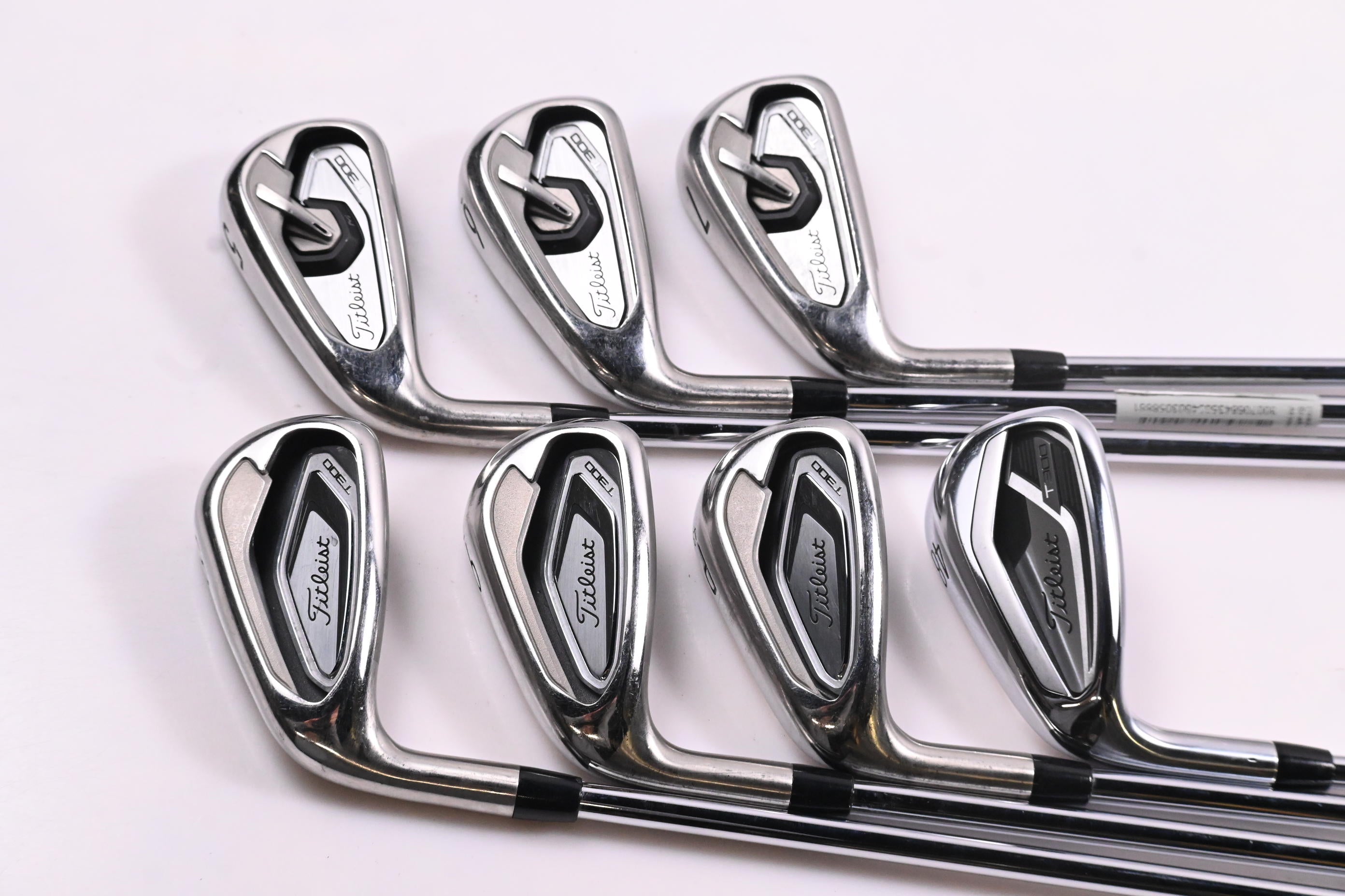 Left Hand Titleist T300 2019 Irons / 5-PW+48° / Regular Flex AMT Red R300