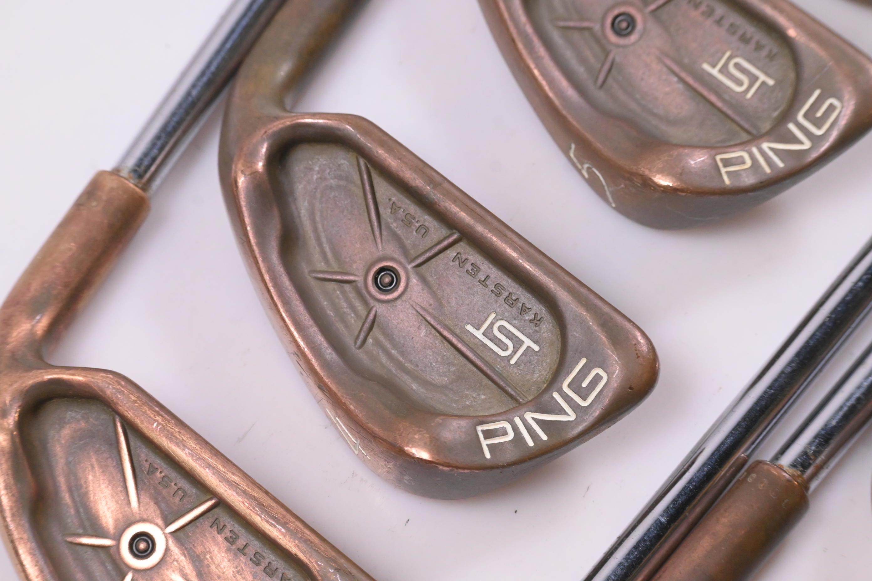 Ping ISI Karsten BeCu Irons / 3-PW+SW / Black Dot / Stiff Flex Ping Z-Z65 Shafts