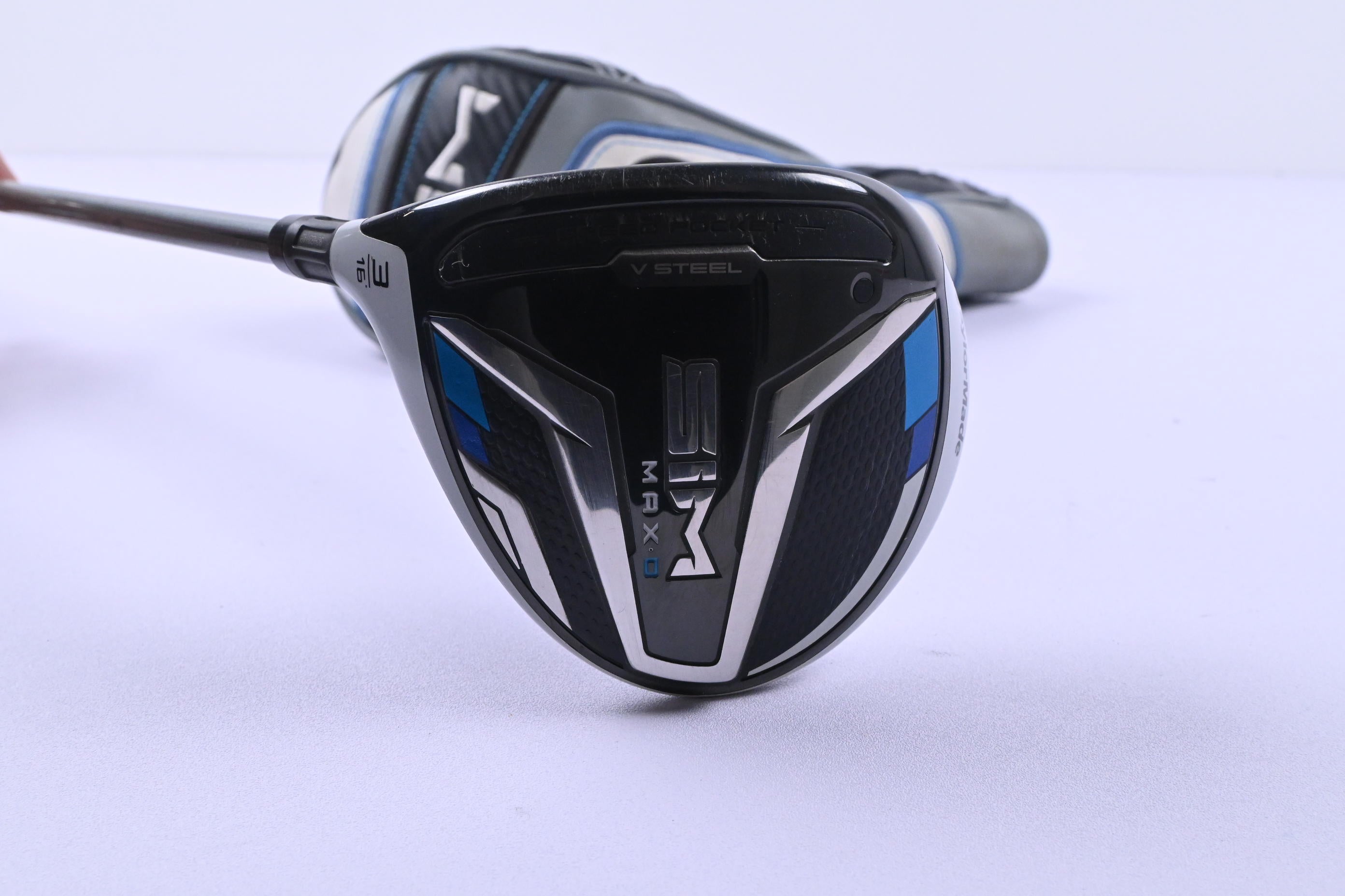 Left Hand Taylormade SIM Max D #3 Wood / 16 Degree / Senior Flex Helium 4 Shaft