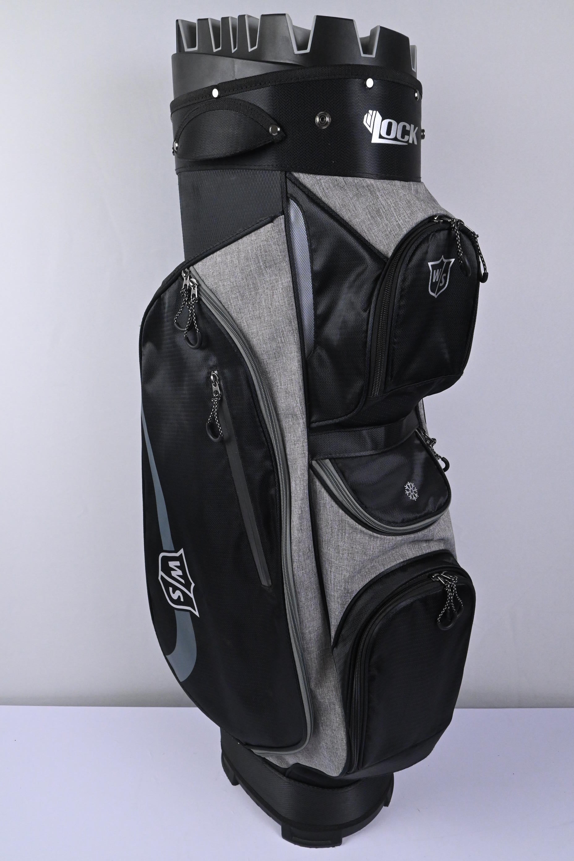 Wilson Staff iLock Cart Bag / 15-Way Divider / Black & Grey