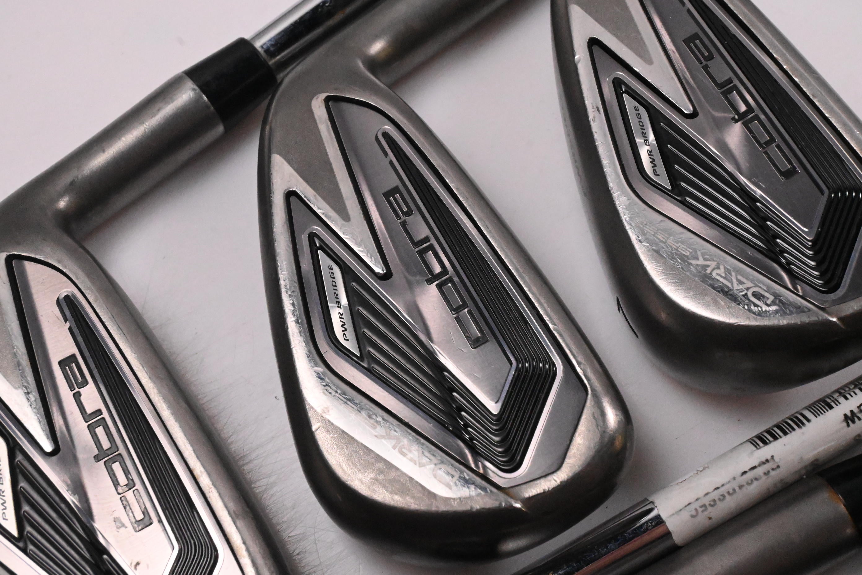 Cobra Darkspeed Irons / 5-PW+GW / Stiff Flex KBS Tour Lite Steel Shafts