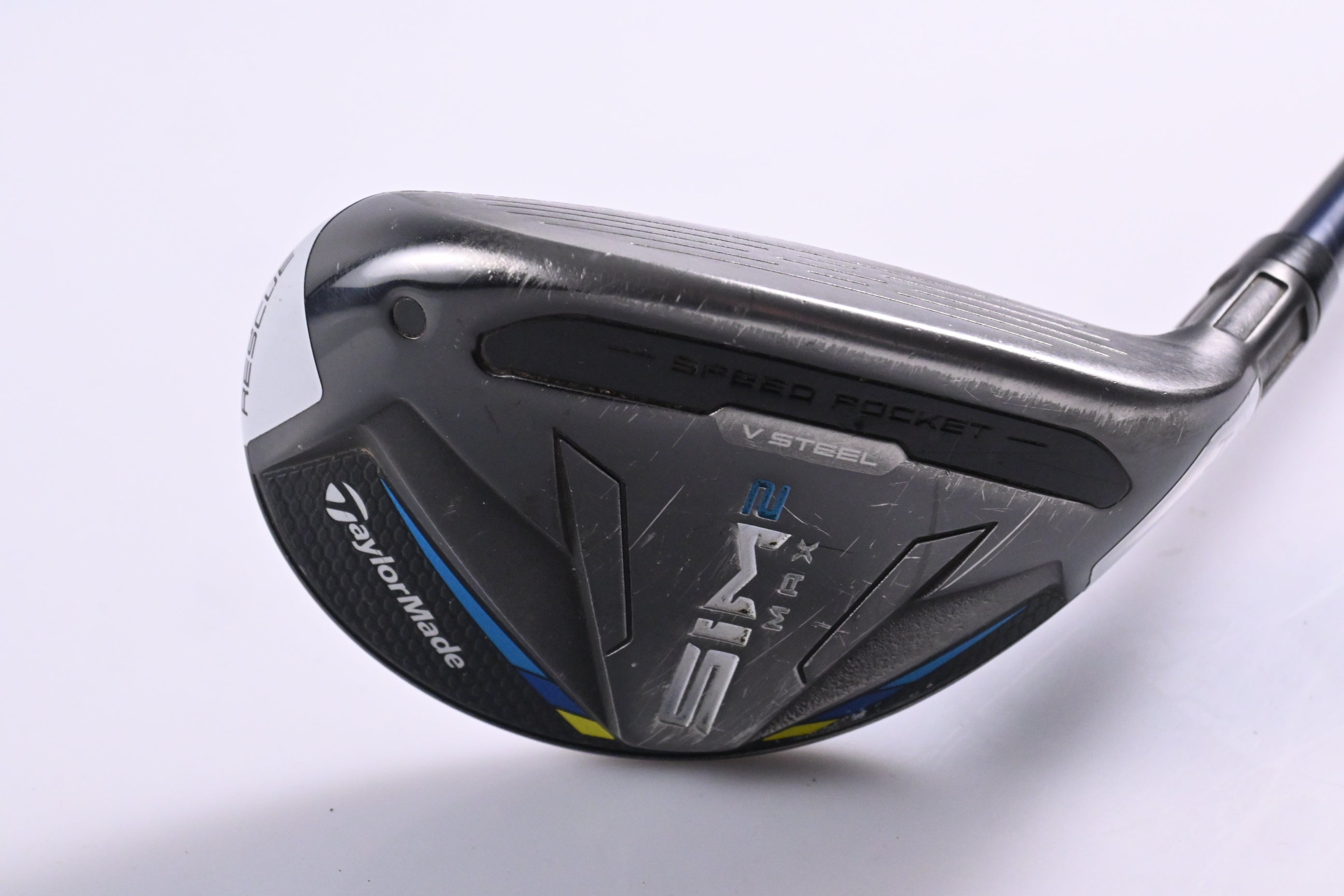 Taylormade SIM2 Max #4 Hybrid / 22 Degree / Stiff Flex Ventus Blue 7 Shaft