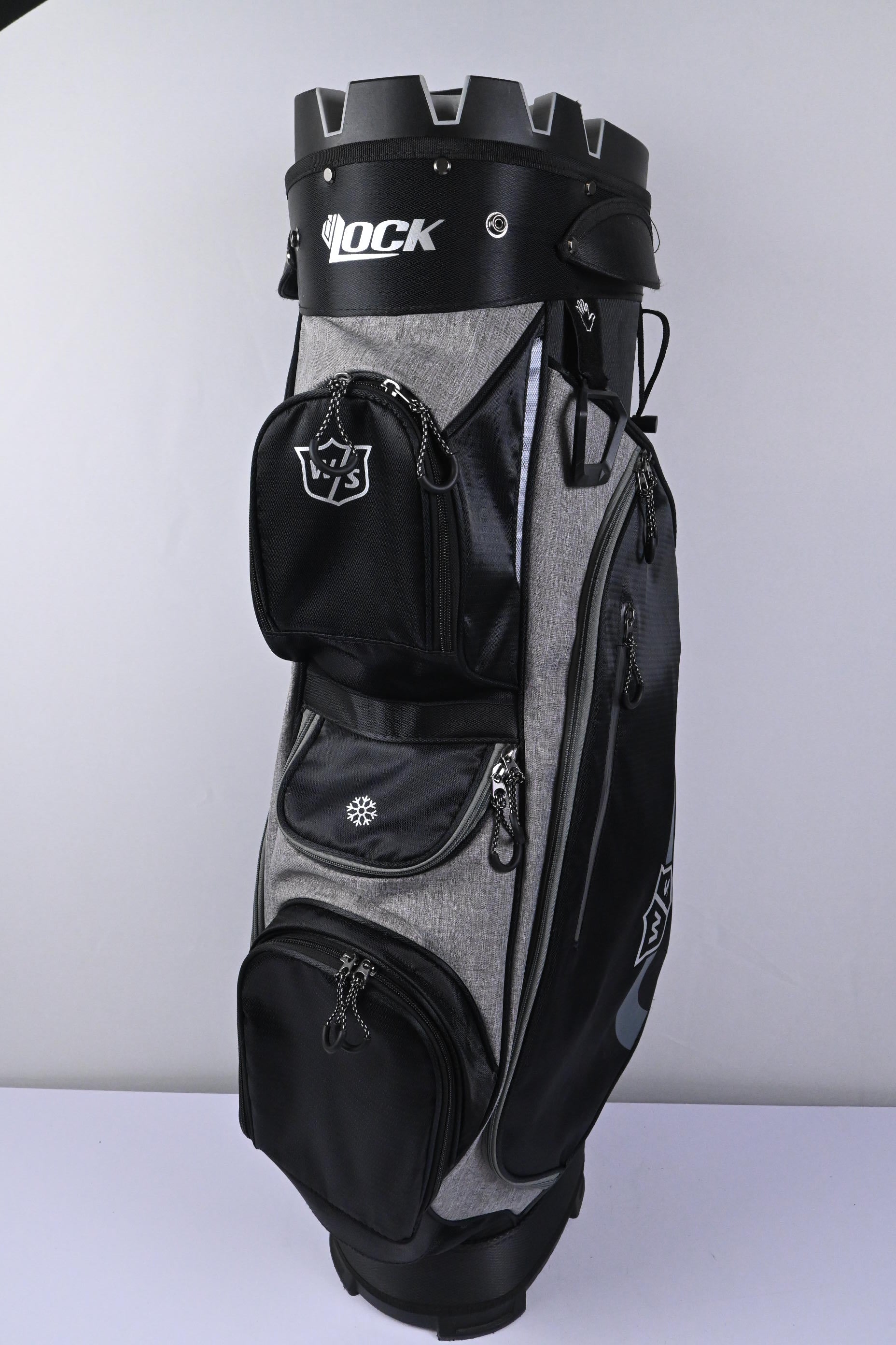 Wilson Staff iLock Cart Bag / 15-Way Divider / Black & Grey