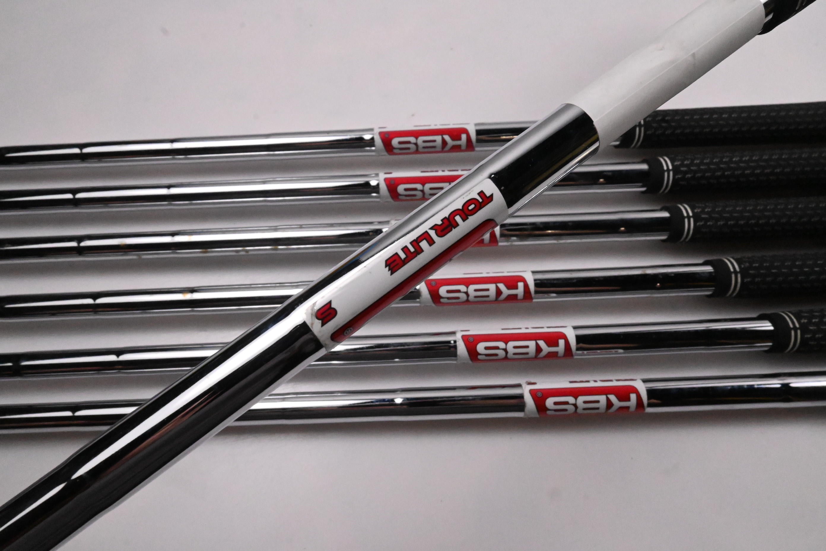 Cobra Darkspeed Irons / 5-PW+GW / Stiff Flex KBS Tour Lite Steel Shafts