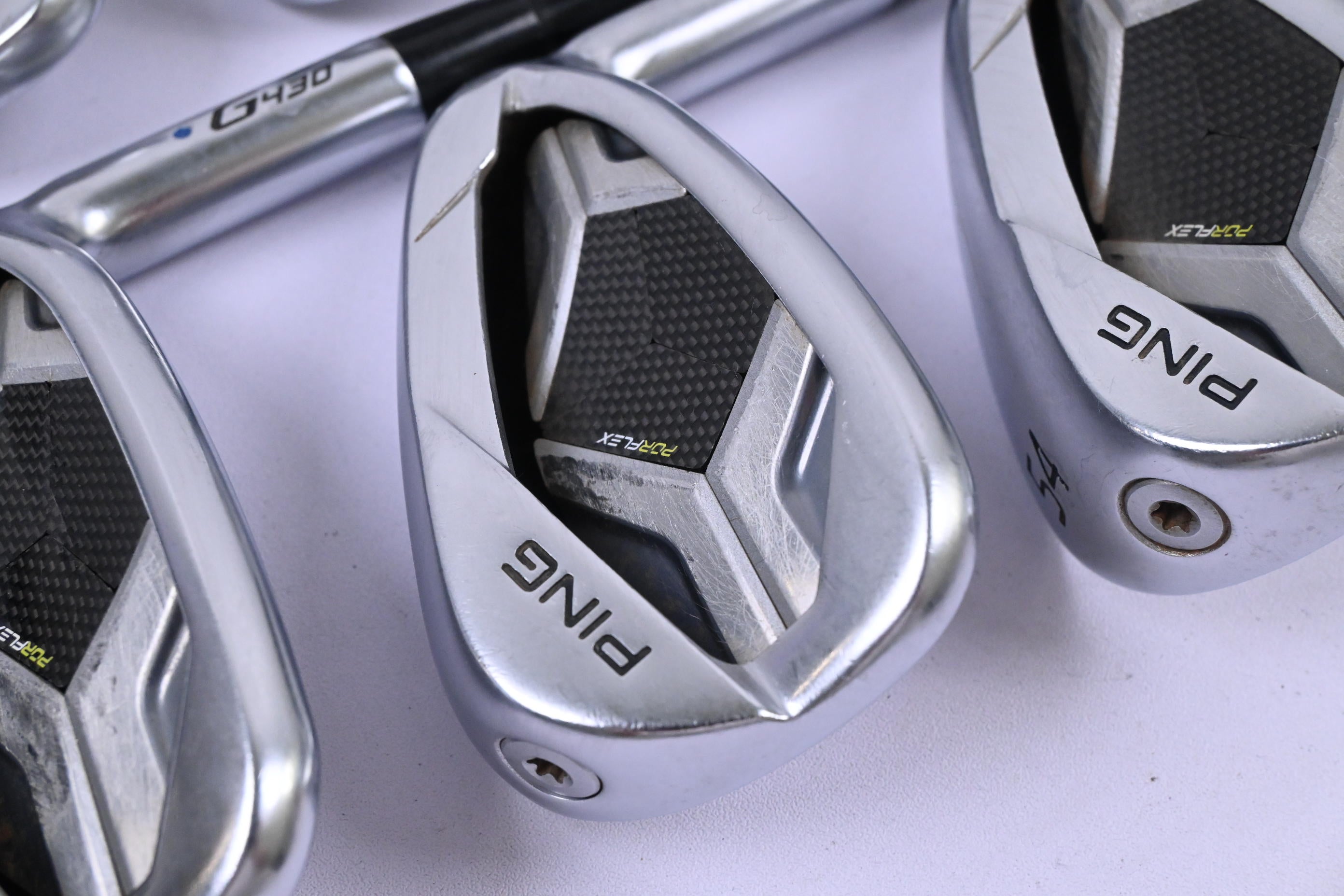 Ping G430 Irons / 6-PW+54* / Blue Dot / Regular Flex Ping Alta CB Black AWT