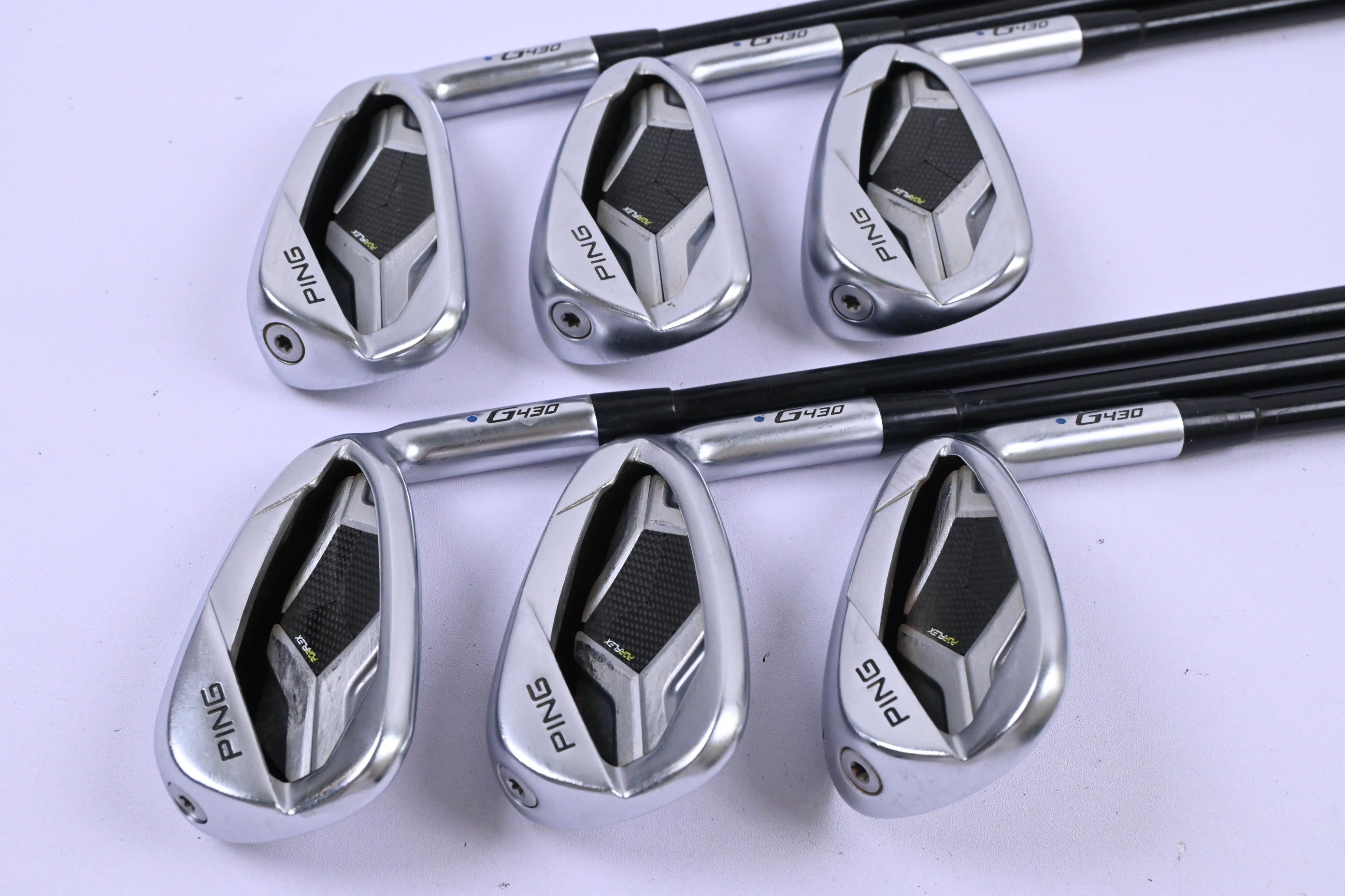 Ping G430 Irons / 6-PW+54* / Blue Dot / Regular Flex Ping Alta CB Black AWT