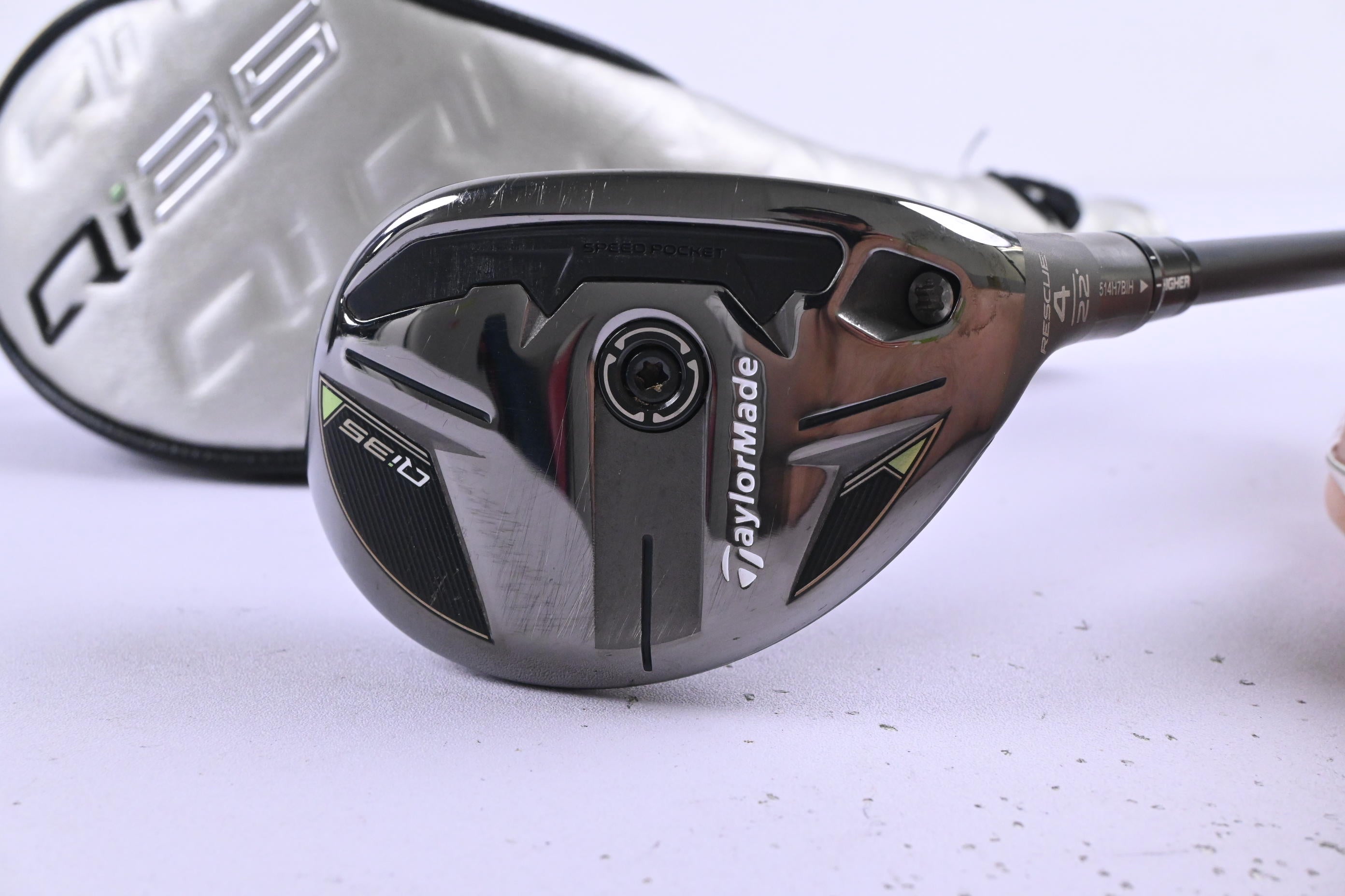 Taylormade Qi35 #4 Hybrid / 22 Degree / Stiff Flex Fujikura Ventus Blue 7 Shaft