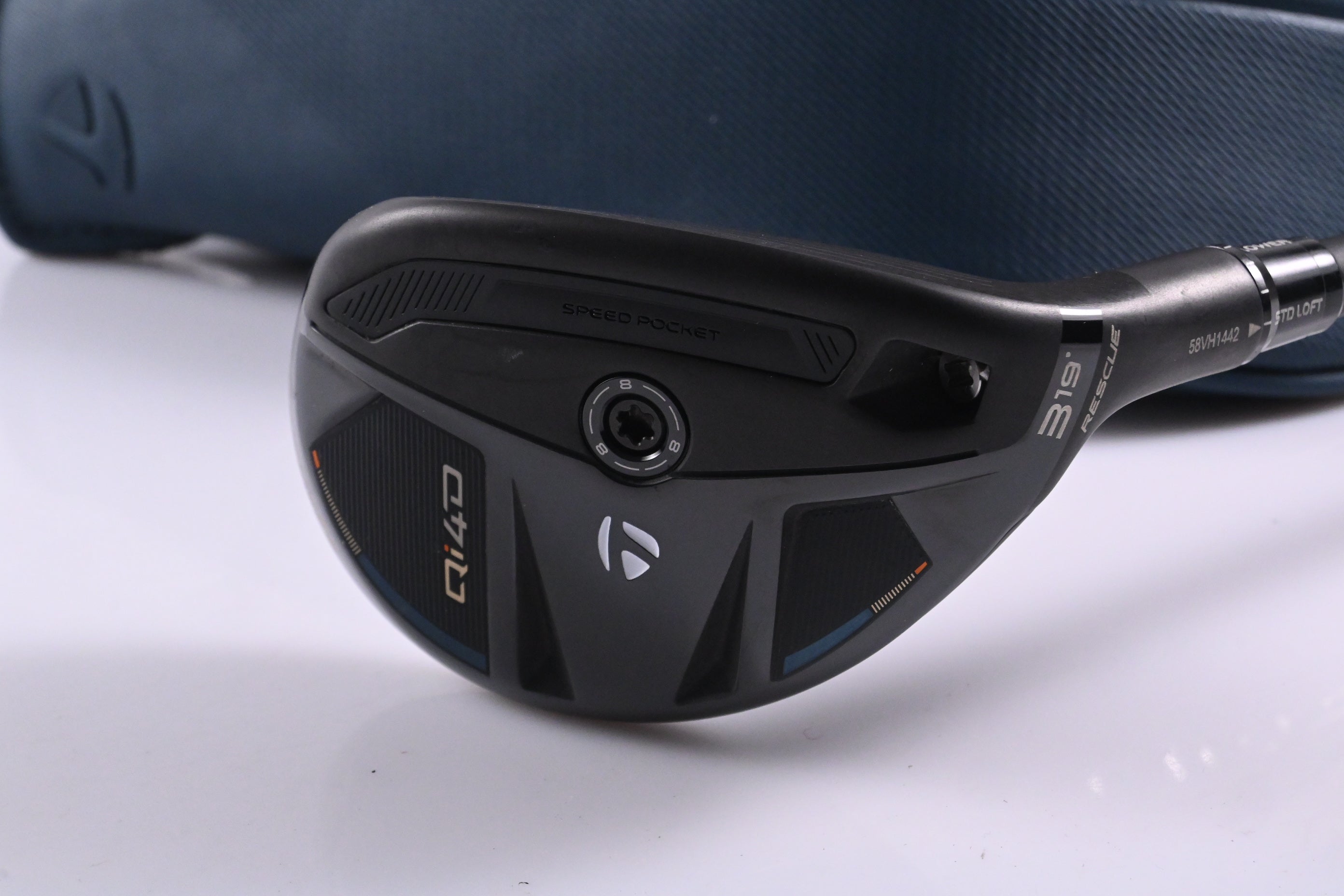 Taylormade Qi4D #3 Hybrid / 19 Degree / Stiff Flex KBS Reax 75 Shaft