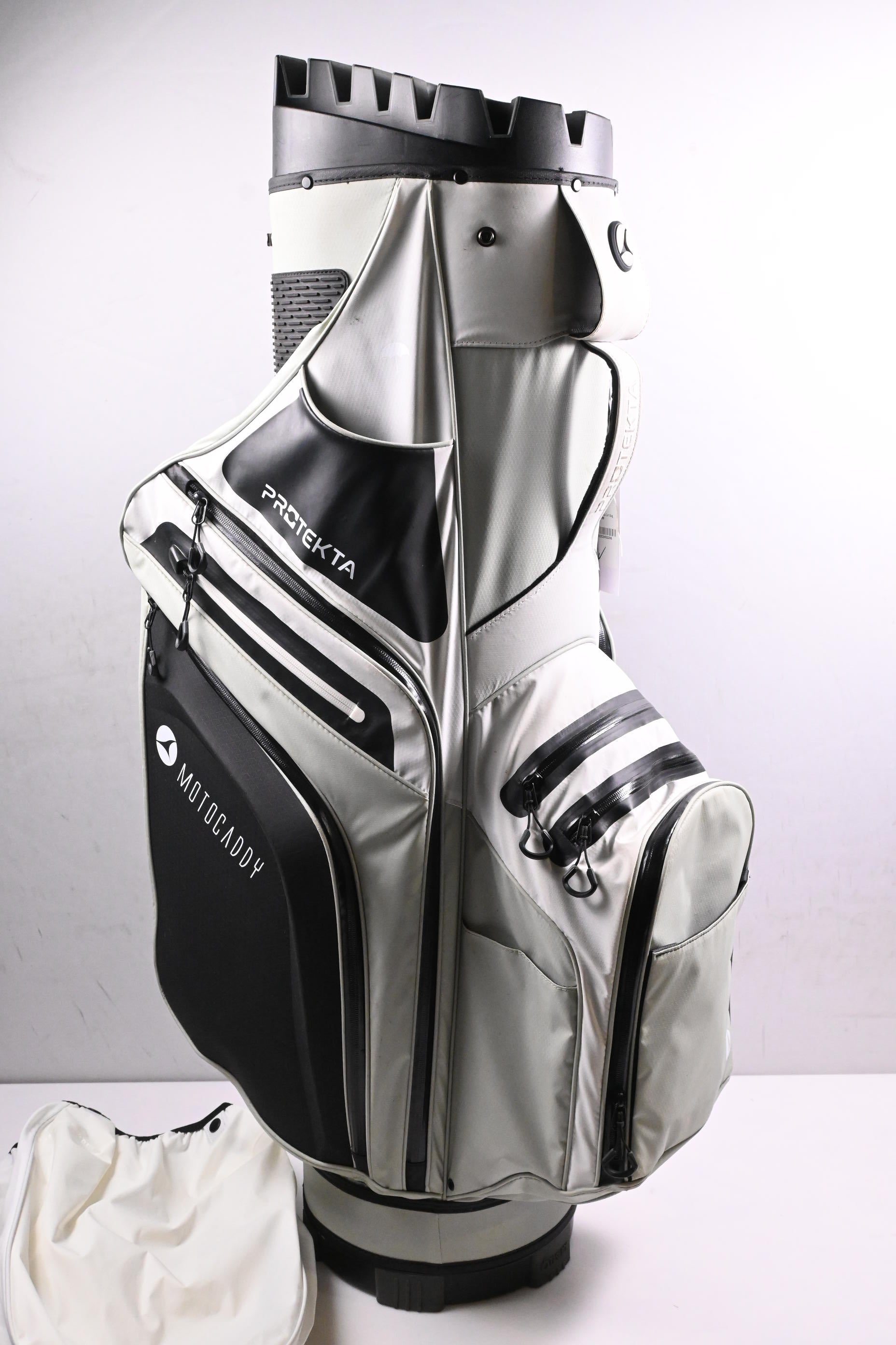 Motocaddy Protekta Cart Bag / 14-Way Divider / White, Black