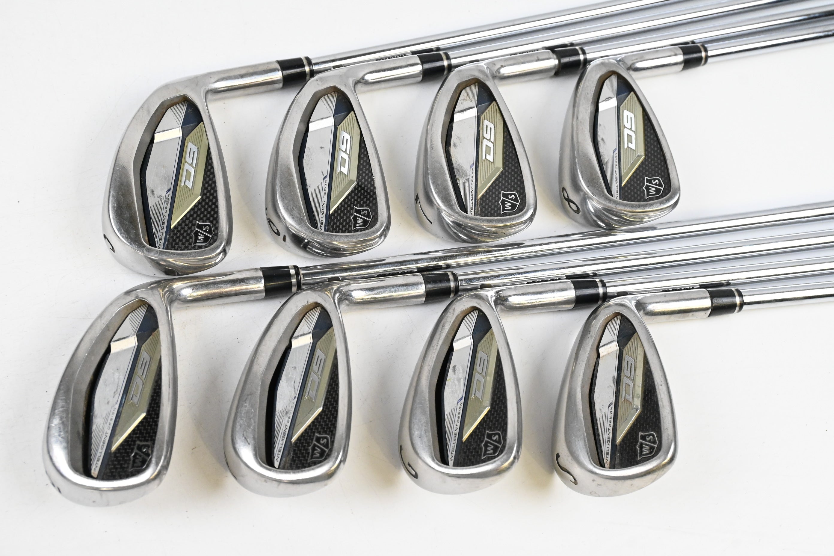 Wilson D9 Irons / 5-PW+GW+SW / Senior Flex KBS MAX Ultralite Shafts