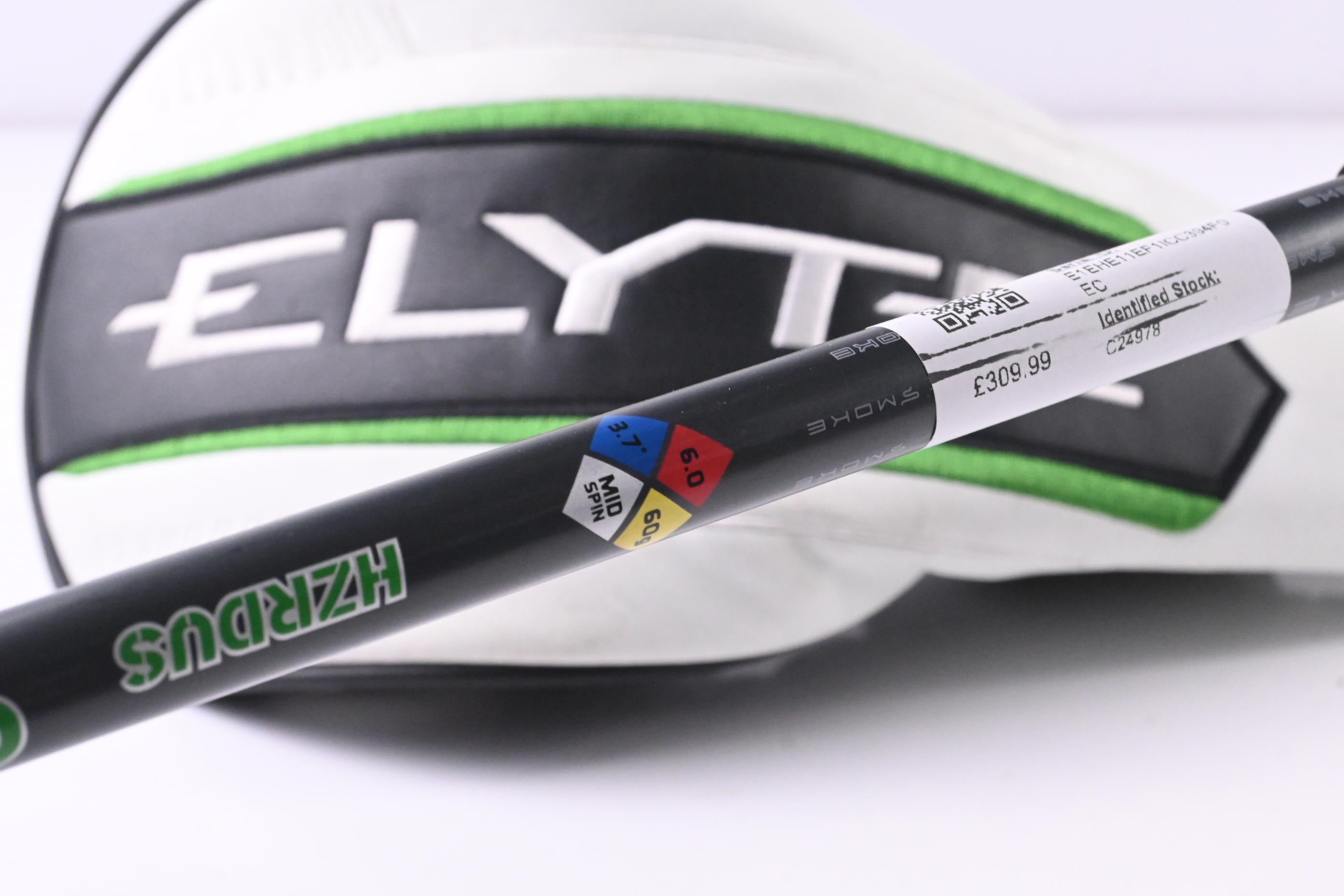 Callaway Elyte Driver / 9 Degree / Stiff Flex HZRDUS Smoke iM10 Green 60 Shaft