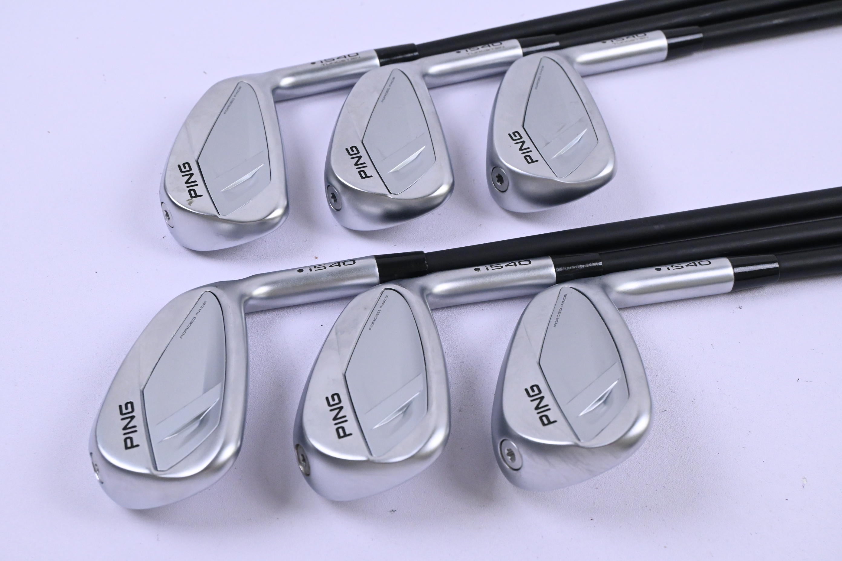 Ping i540 Irons / 5-PW / Black Dot / Stiff Flex Ping Alta CB Blue AWT