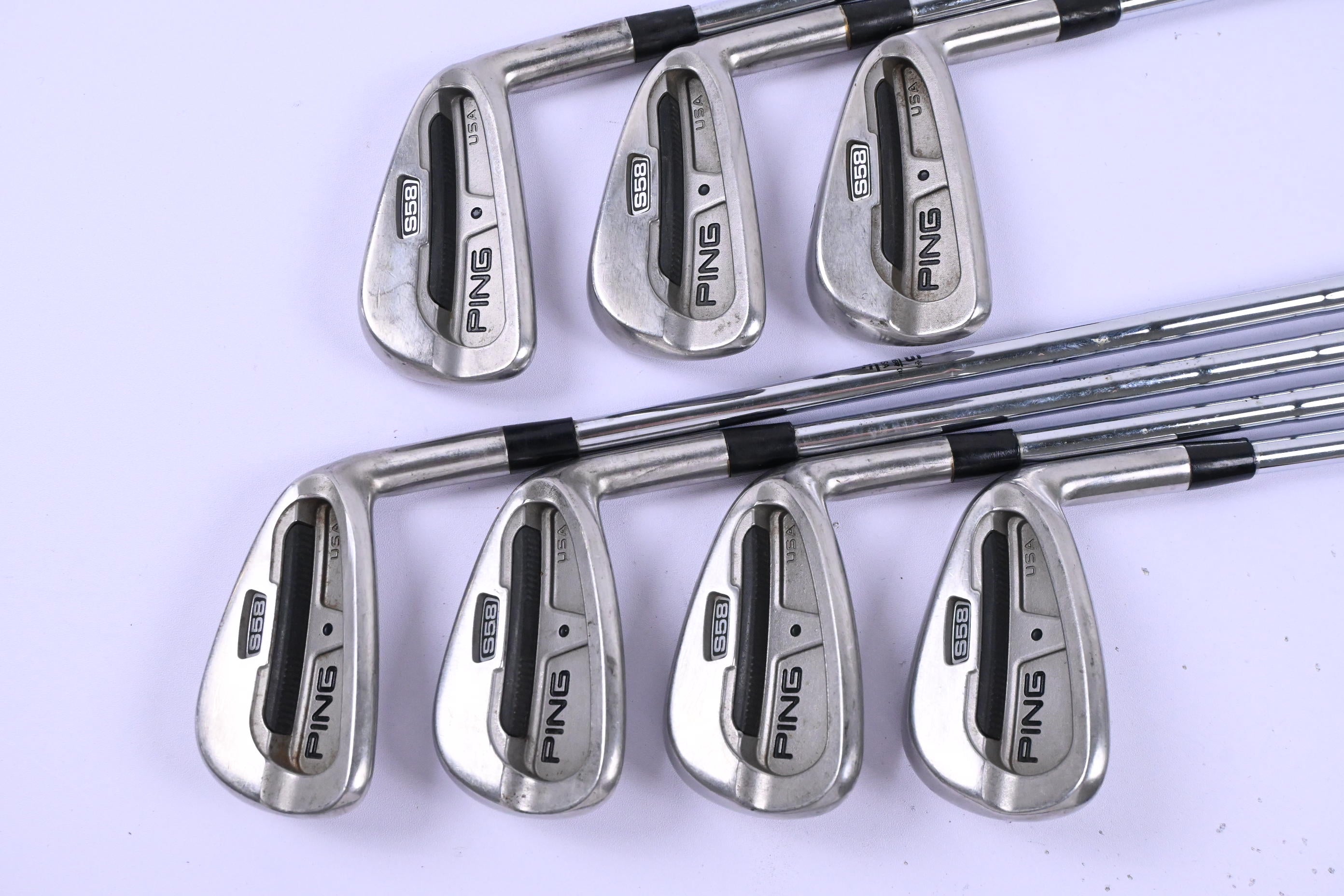 Ping S58 Irons / 4-PW / Black Dot / Stiff Flex Ping Z-Z65 Shafts
