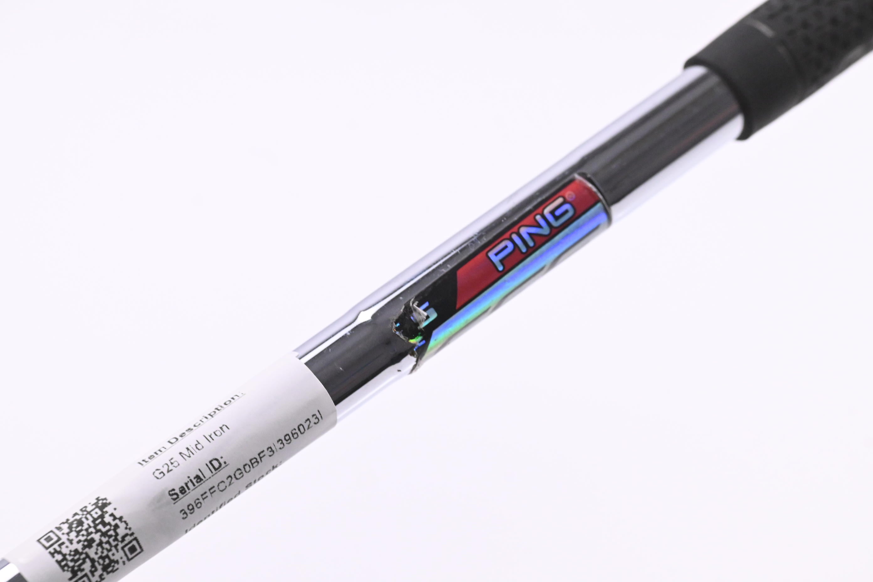 Ping G25 #6 Iron / 29 Degree / Black Dot / Stiff Flex Ping CFS Shaft