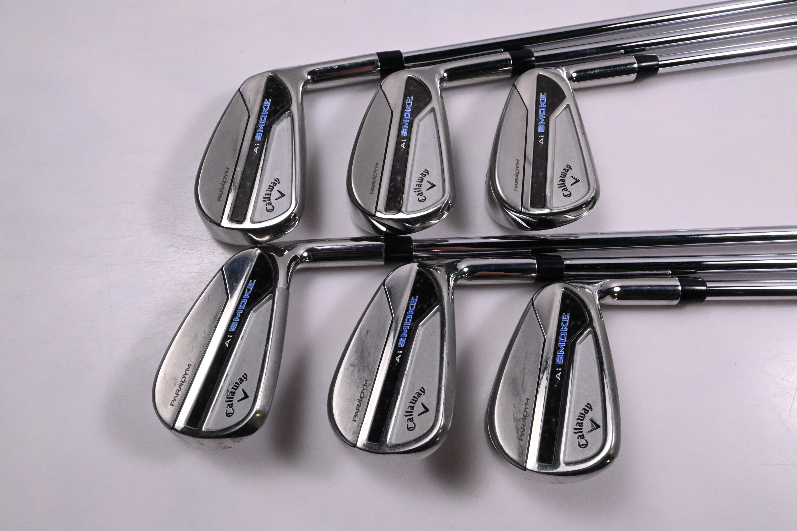 Callaway Paradym Ai Smoke Irons / 5-PW / Regular Flex Elevate MPH 95 Shafts