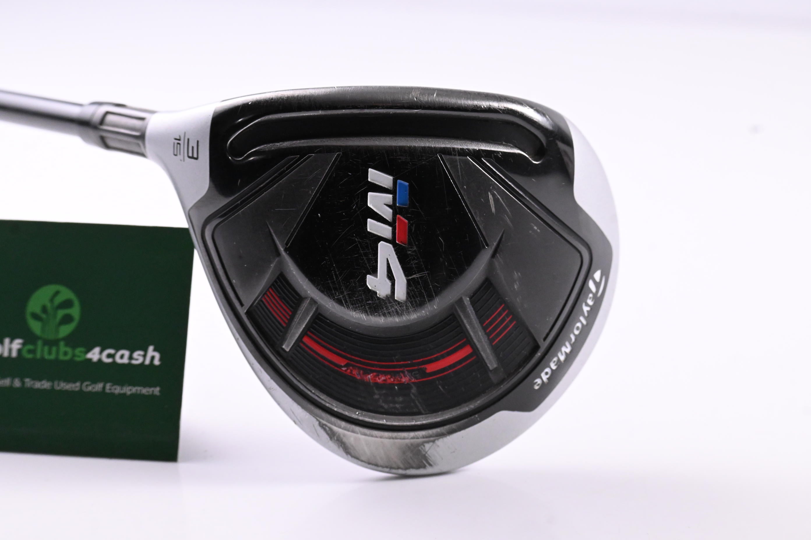 Left Hand Taylormade M4 #3 Wood / 15 Degree / Stiff Flex Fujikura Atmos Red 6