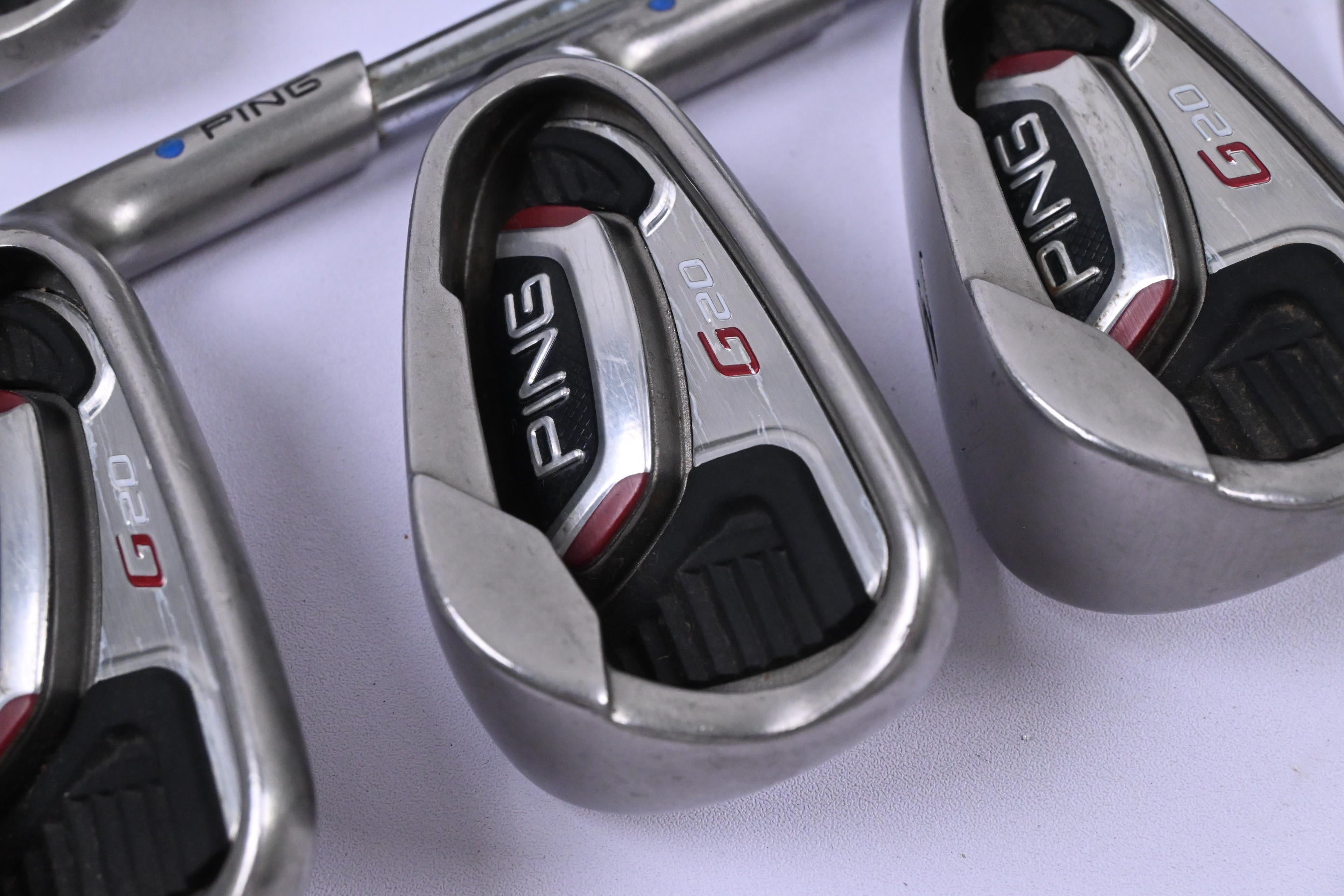 Ping G20 Irons / 4-SW / Blue Dot / Regular Flex Ping CFS Shafts