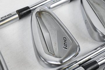 Ping i210 Irons / 5-PW+GW / Green Dot / Stiff Flex Ping AWT 2.0 Shafts