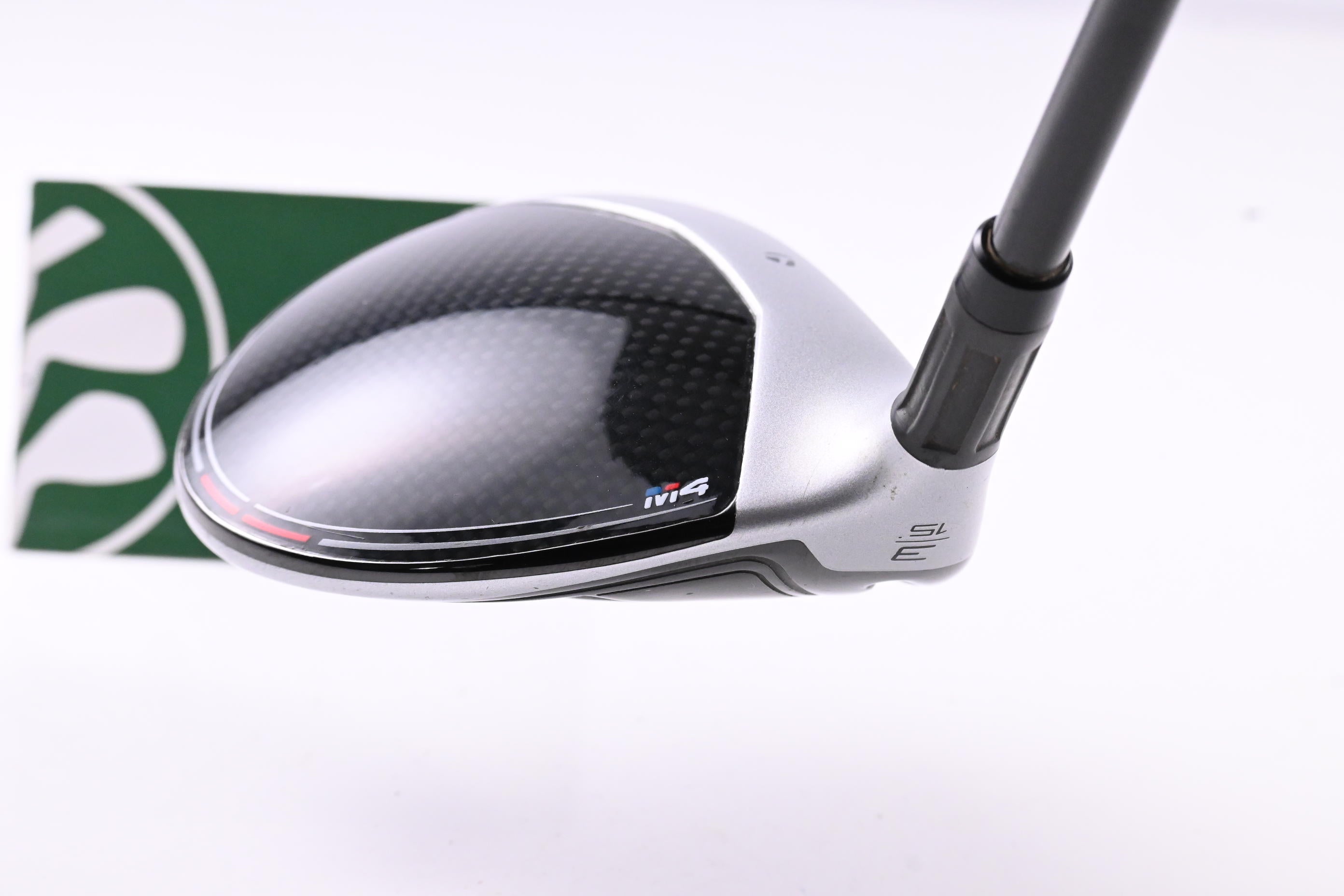 Left Hand Taylormade M4 #3 Wood / 15 Degree / Stiff Flex Fujikura Atmos Red 6