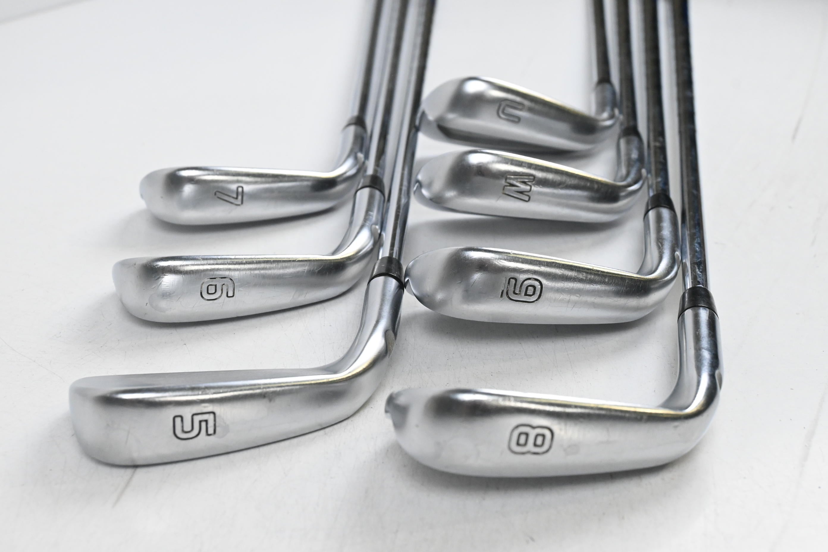 Ping i210 Irons / 5-PW+GW / Green Dot / Stiff Flex Ping AWT 2.0 Shafts