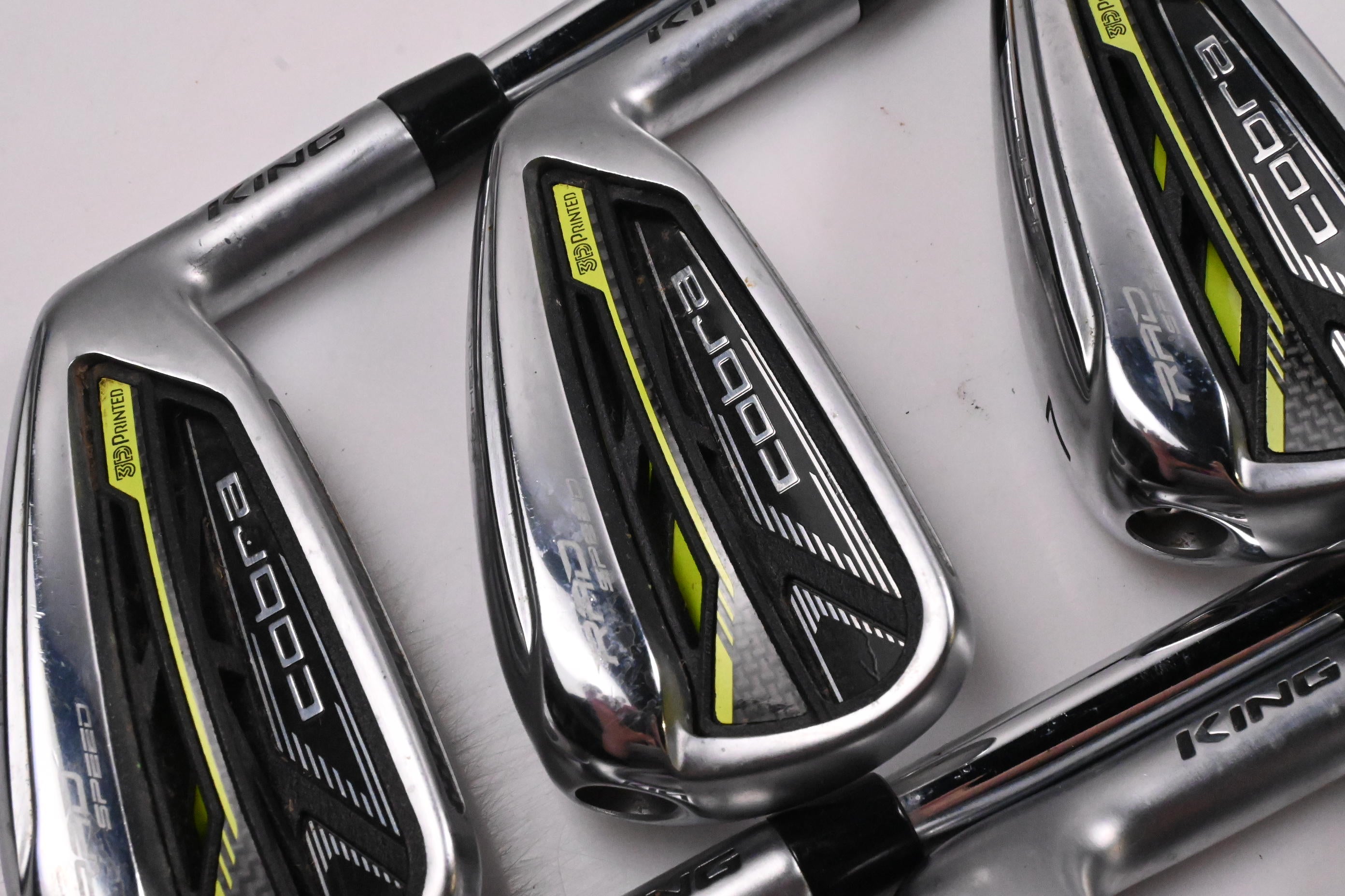 Cobra King Radspeed Irons / 5-PW+GW / Stiff Flex KBS $-Taper 120 Steel Shafts