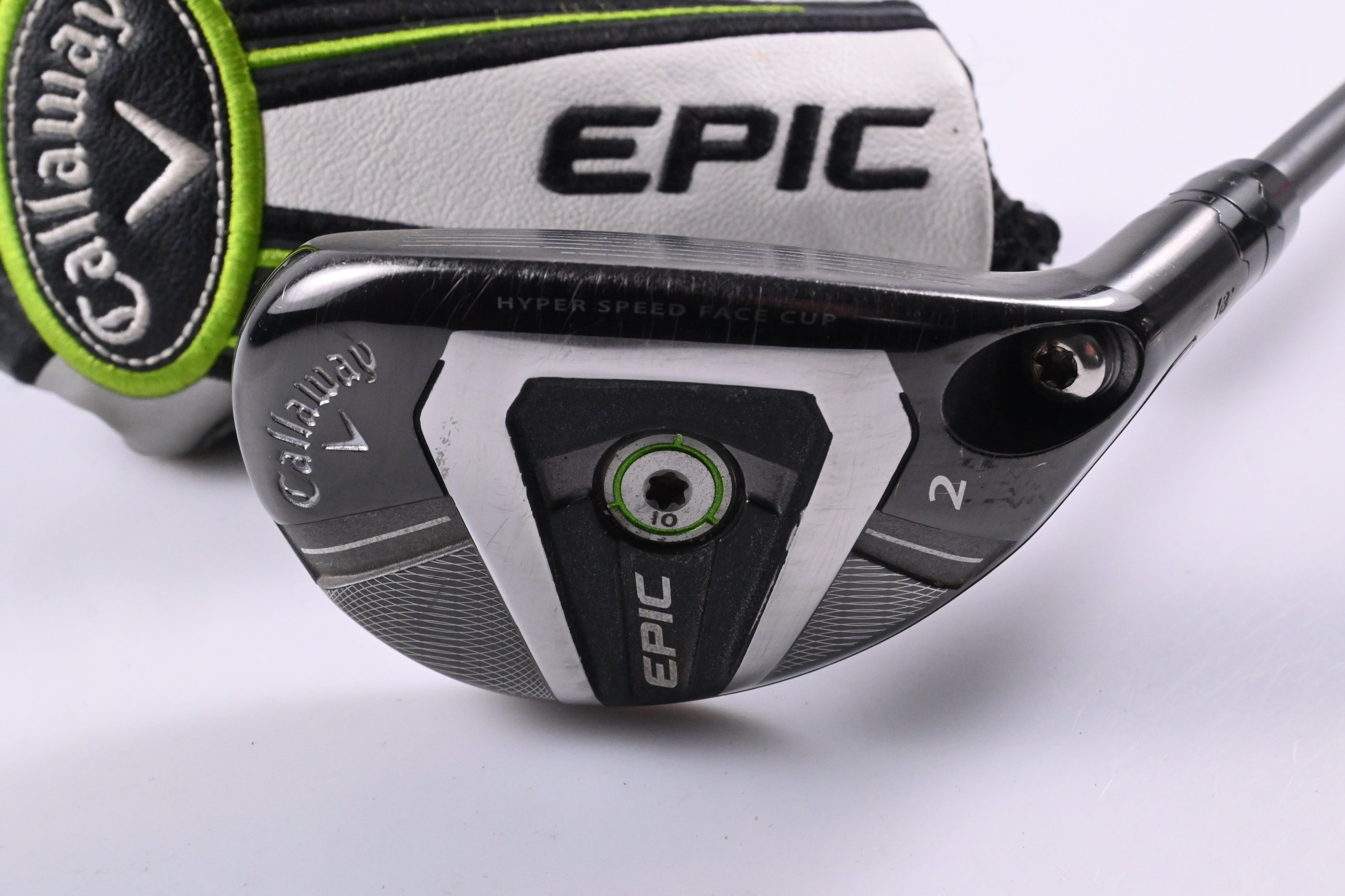 Callaway Epic #2 Hybrid / 18 Degree / Stiff Flex Aldila Tour Green 75 Shaft