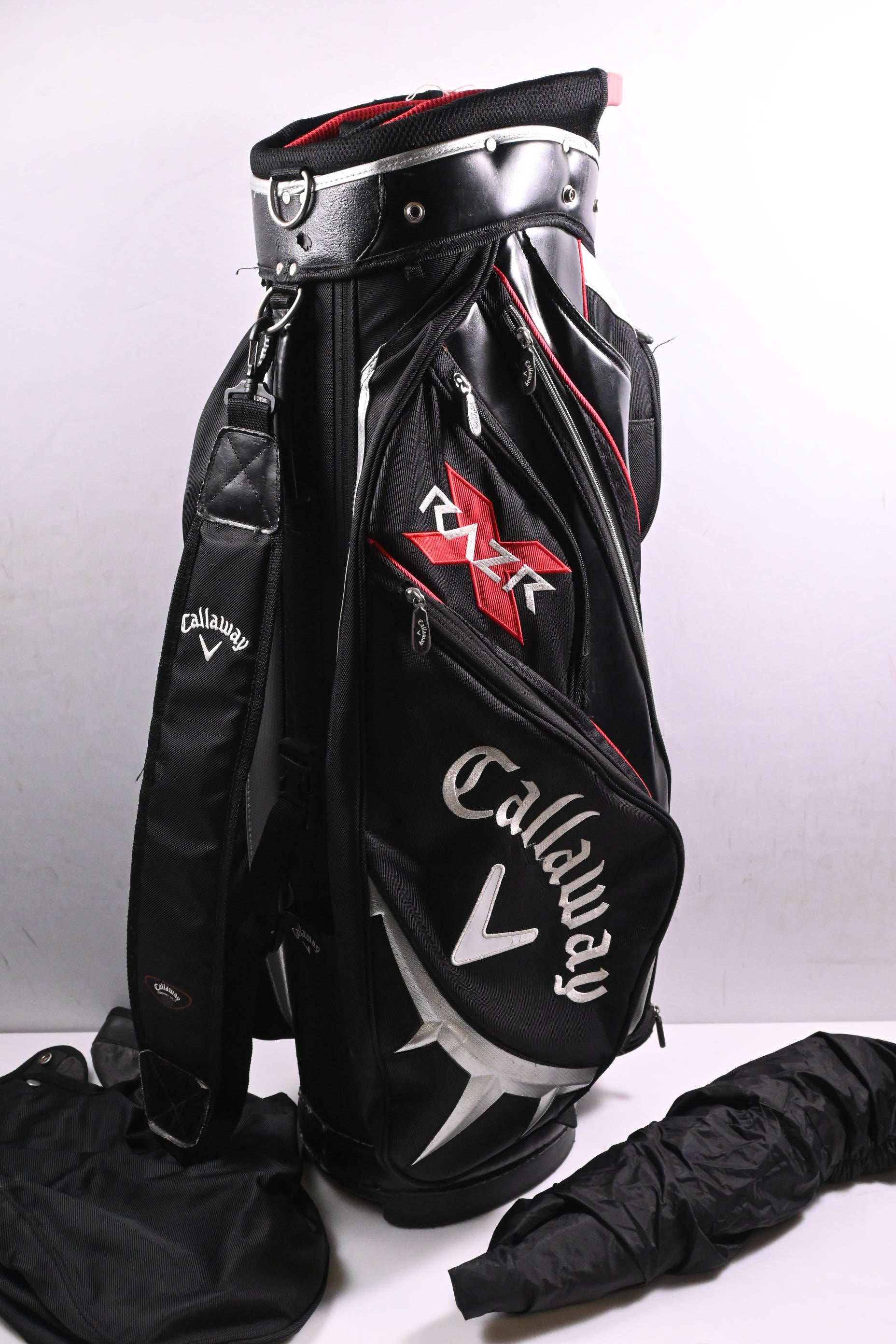 Callaway RAZR X Cart Bag / 14-Way Divider / Black, Red