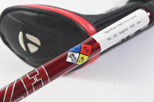 TaylorMade Stealth Plus #3 Hybrid / 19.5 Degree / Stiff Flex HZRDUS Smoke RDX