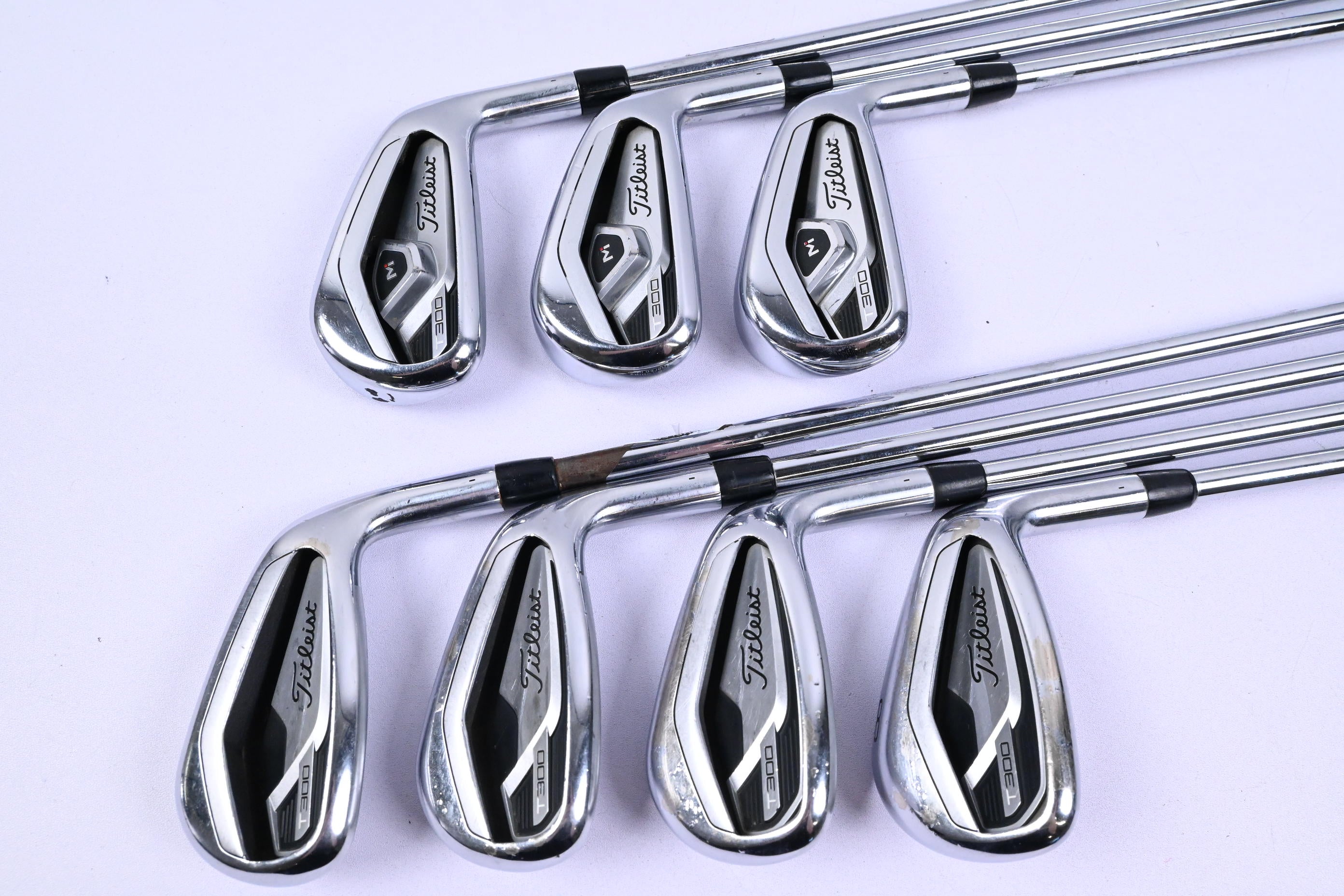 Titleist T300 2019 Irons / 5-PW+GW / Regular Flex AMT Red R300 Shafts