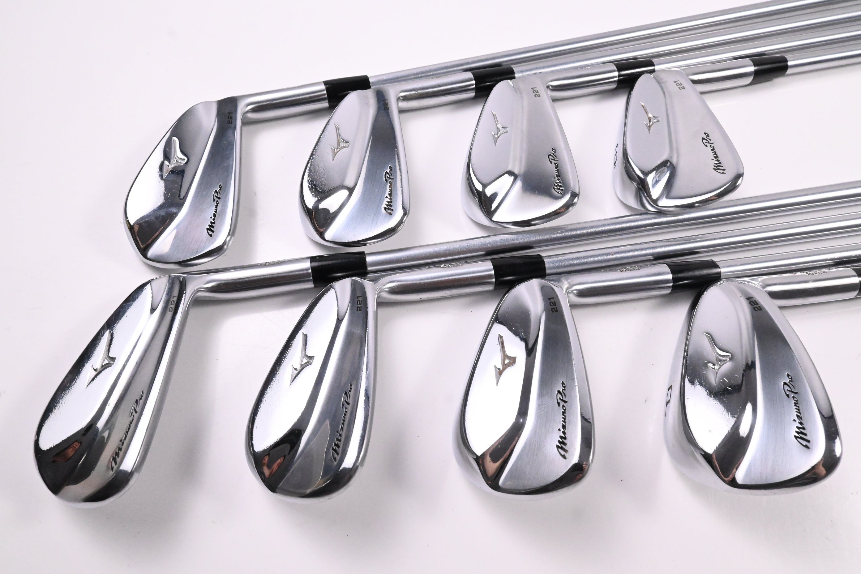 Mizuno Pro 221 Irons / 3-PW / Stiff Flex Project X IO 110 Shafts