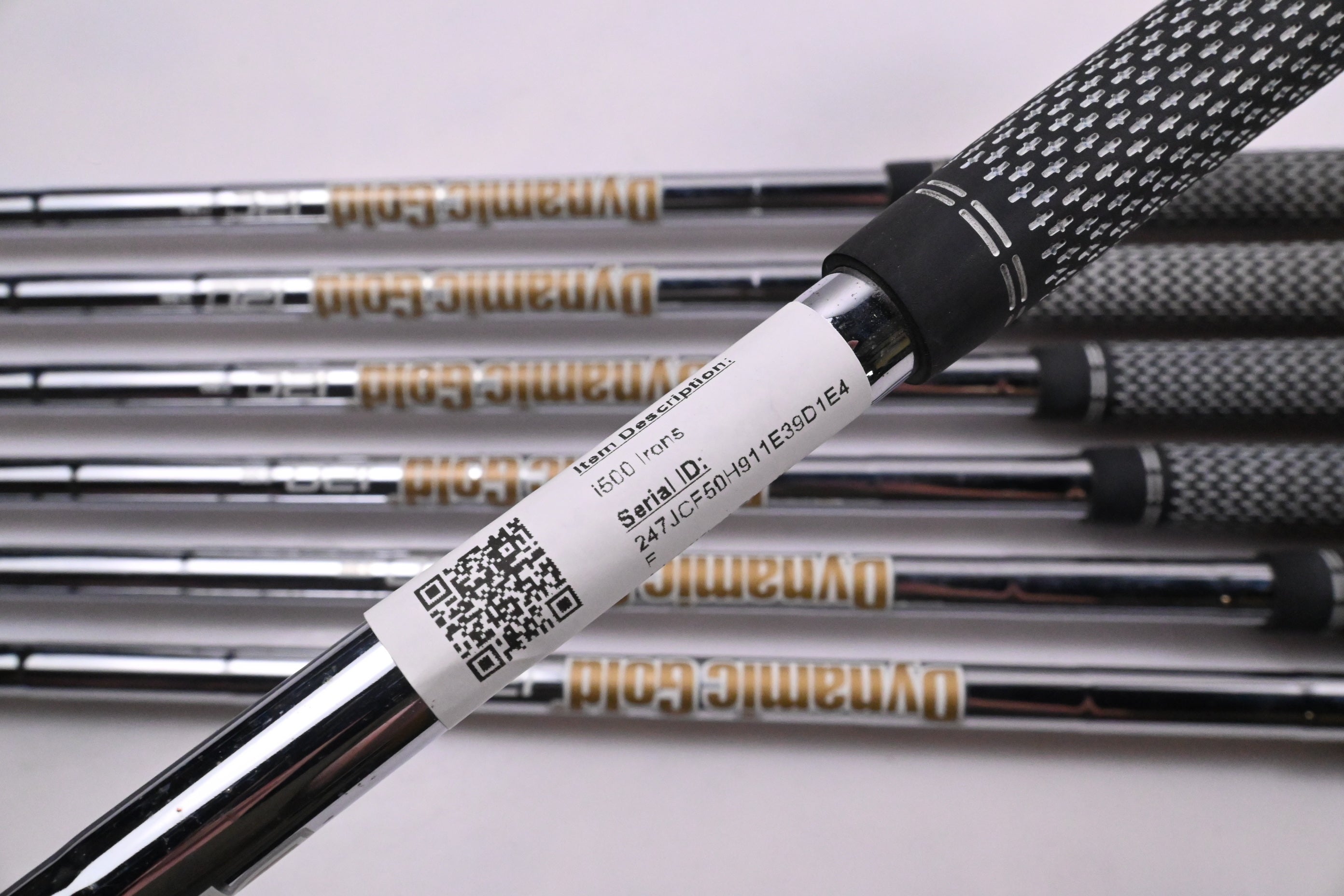 Ping i500 Irons / 4-PW / Blue Dot / Stiff Flex Dynamic Gold 105 S300 Shafts